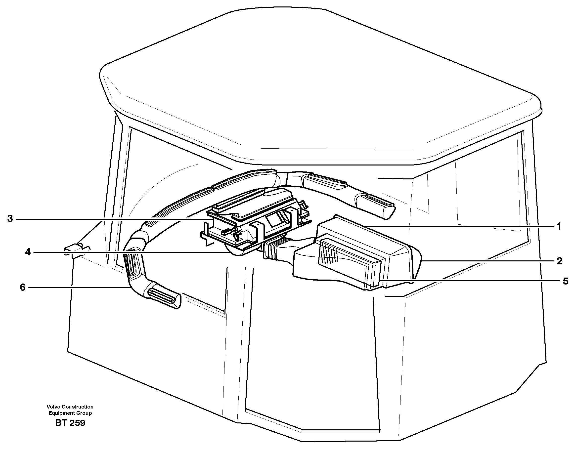 Air distribution — volvo parts diagram
