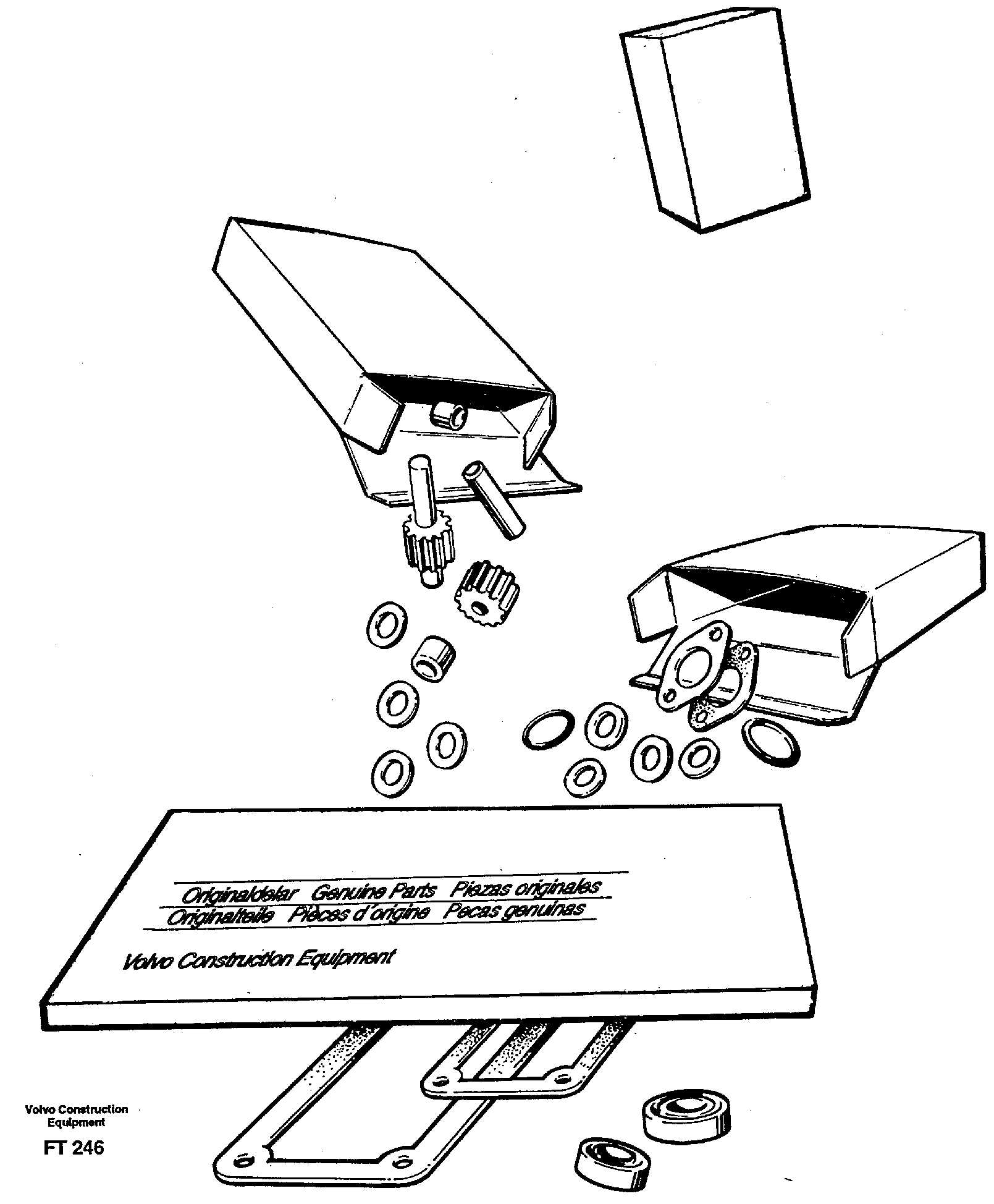 Repair kits for engine — volvo parts diagram