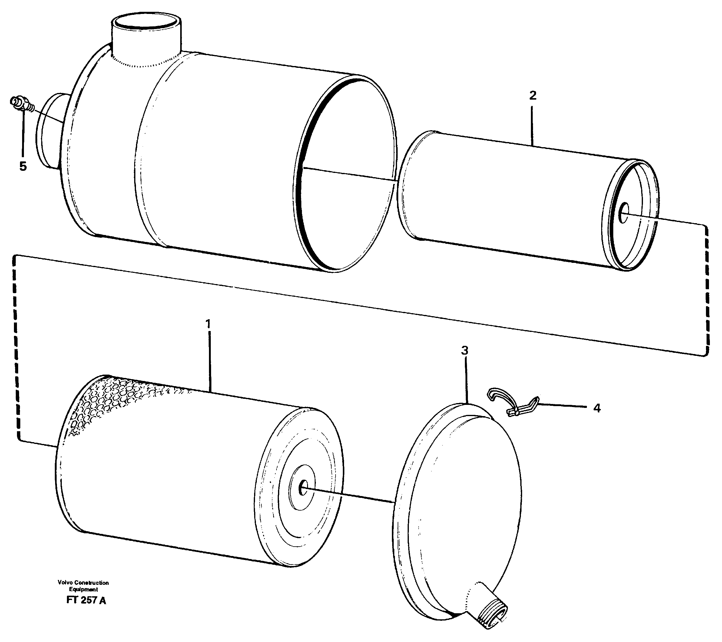 Air filter — volvo parts diagram