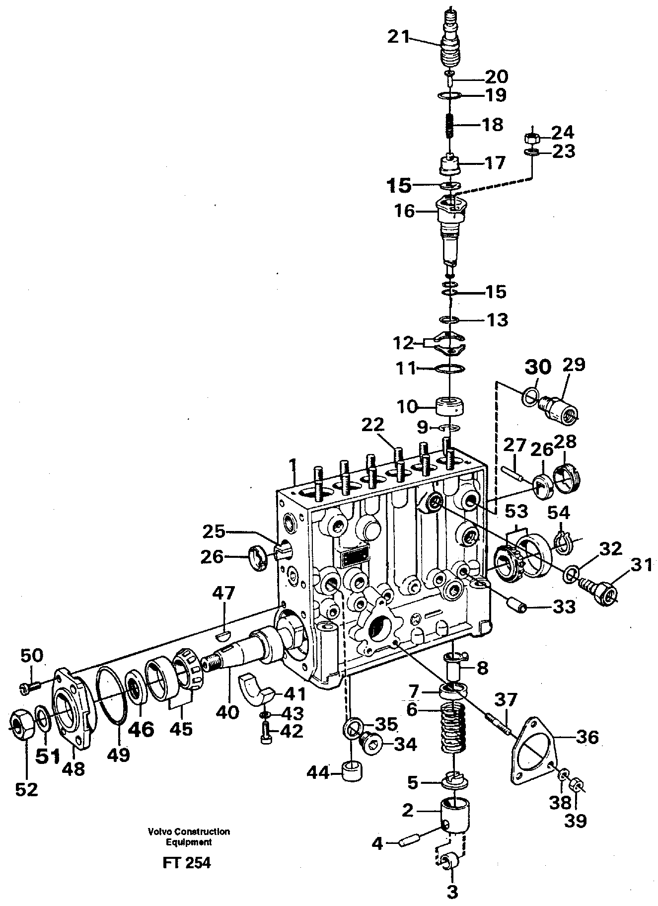Injection pump. — volvo parts diagram