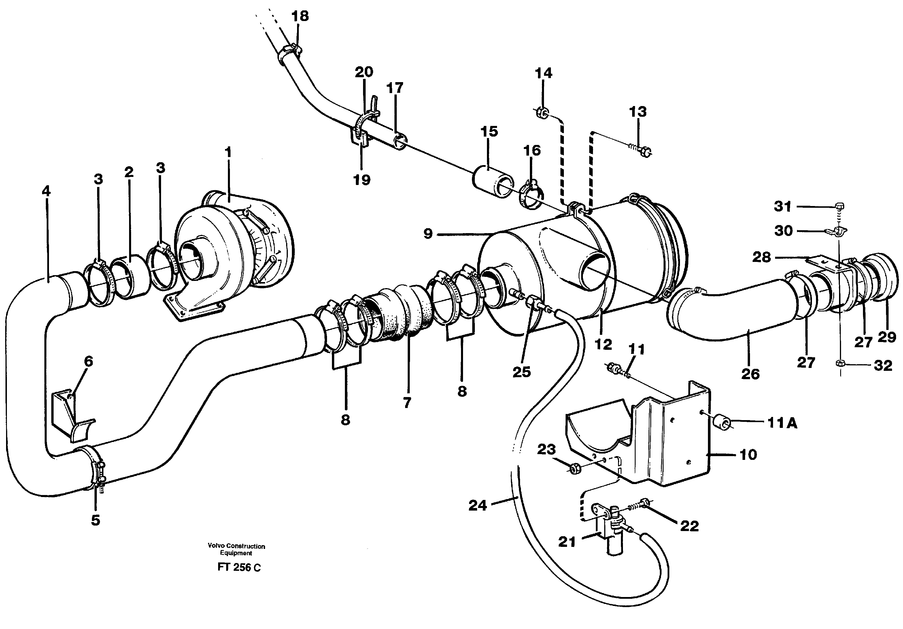 Inlet system — volvo parts diagram