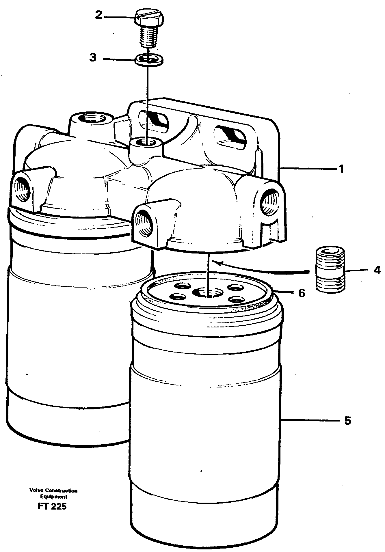 Fuel filter — volvo parts diagram