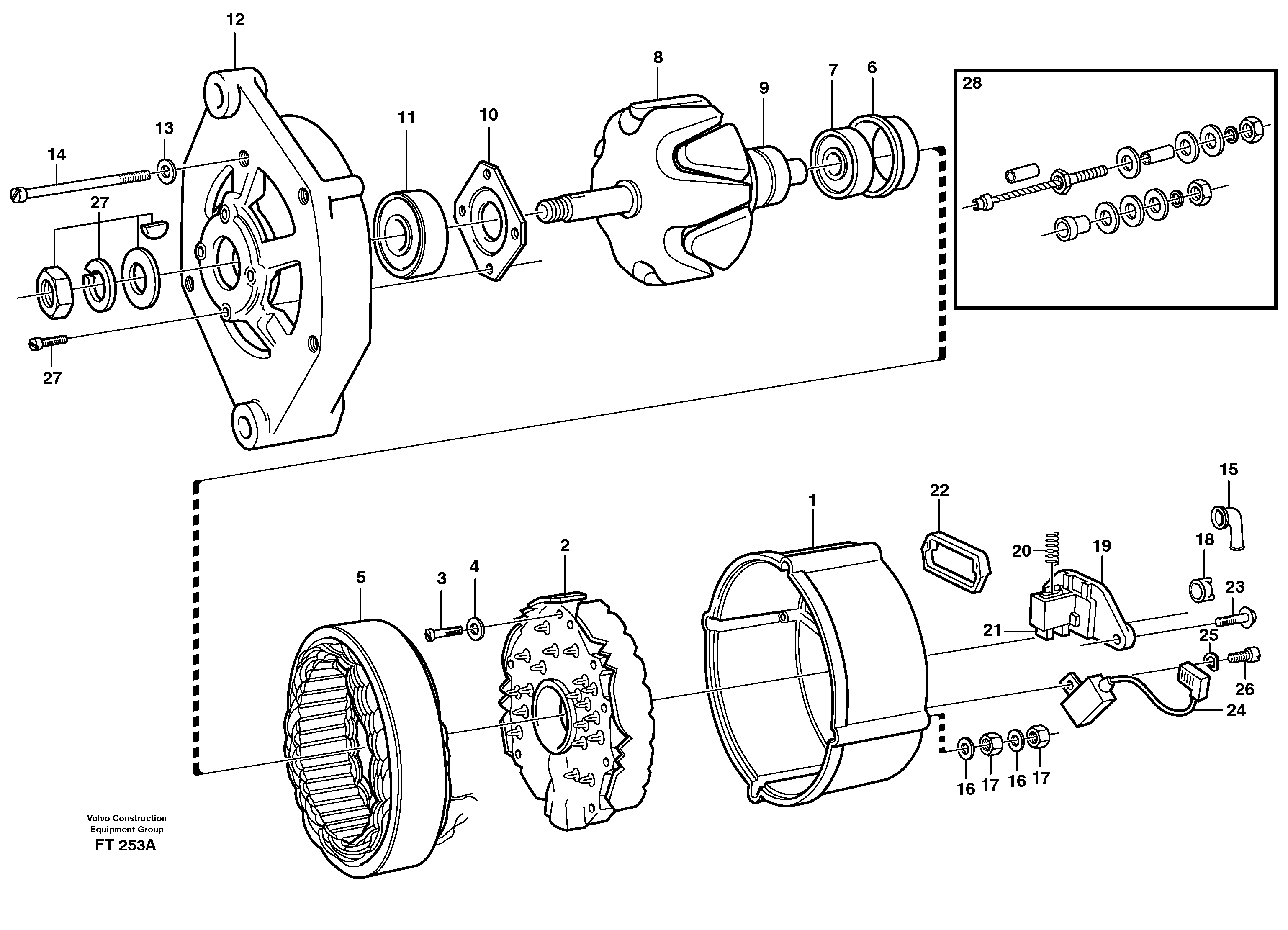Alternator — volvo parts diagram