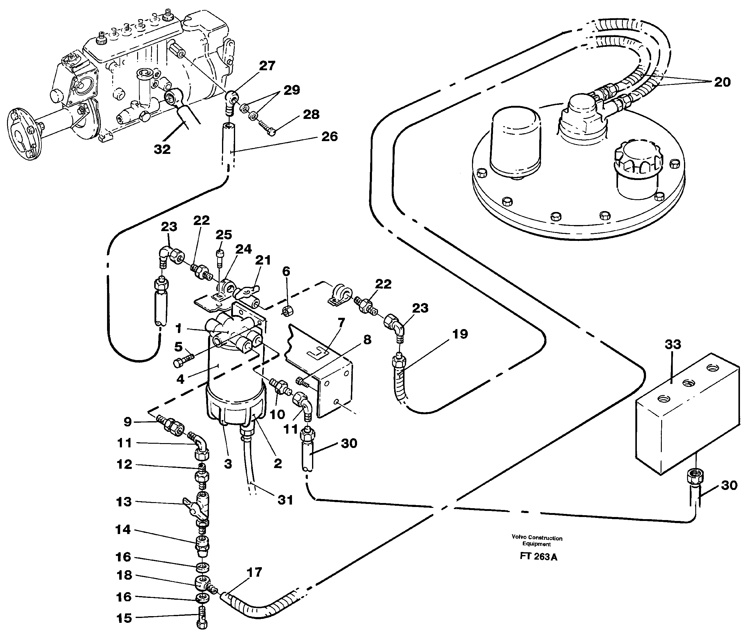 Water separator — volvo parts diagram