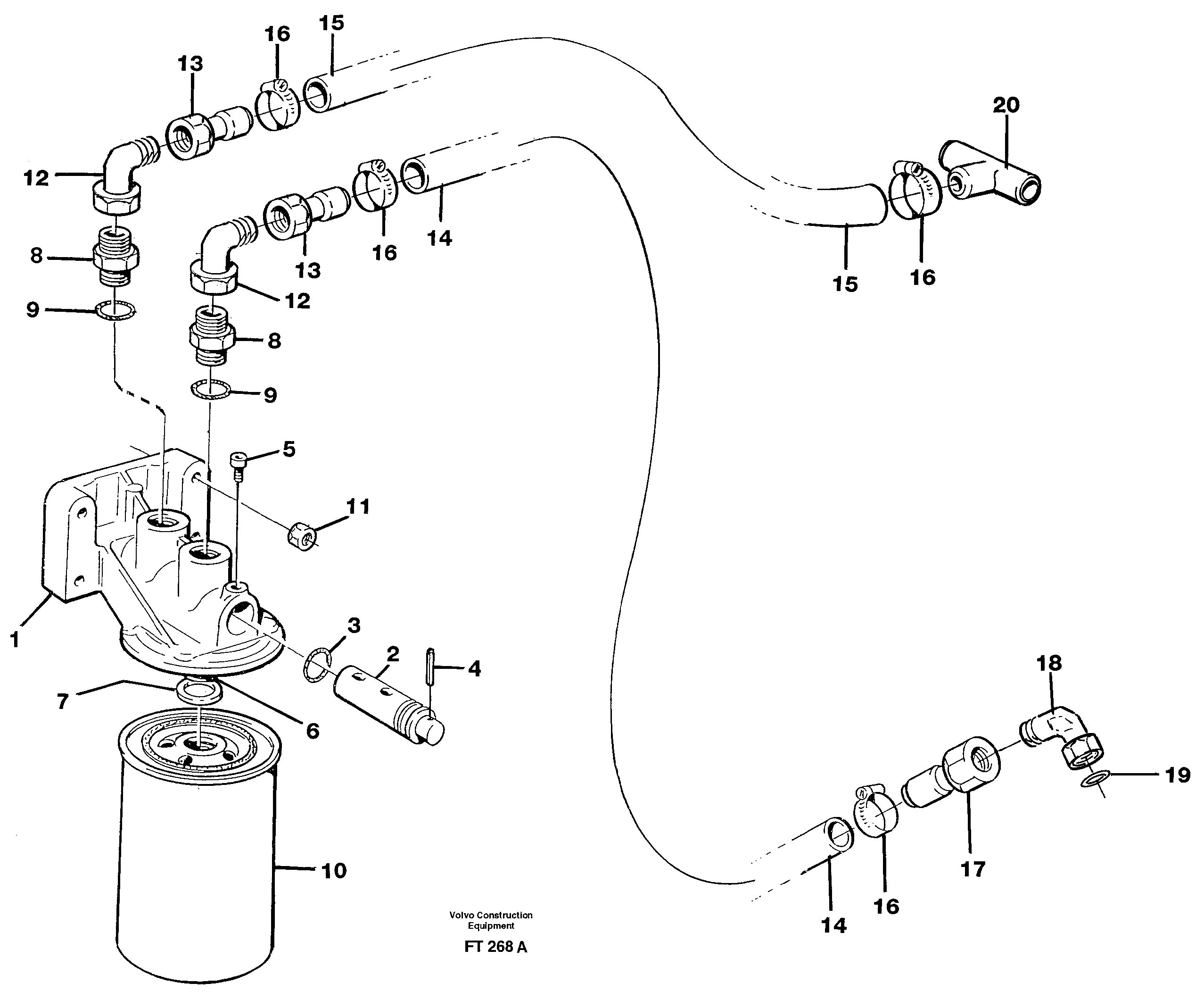 Coolant filter  14266764 — volvo parts diagram