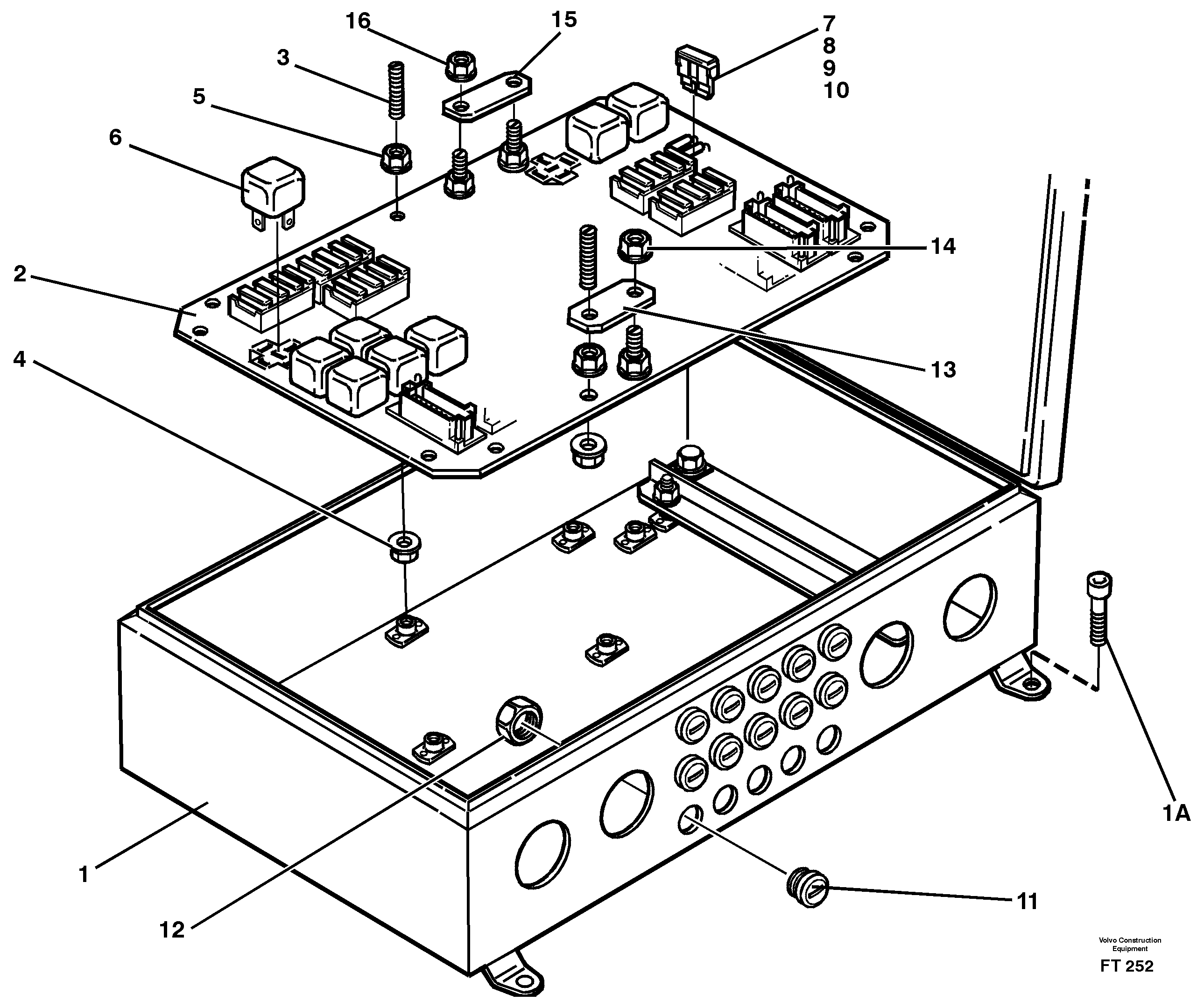 Electrical distribution box — volvo parts diagram