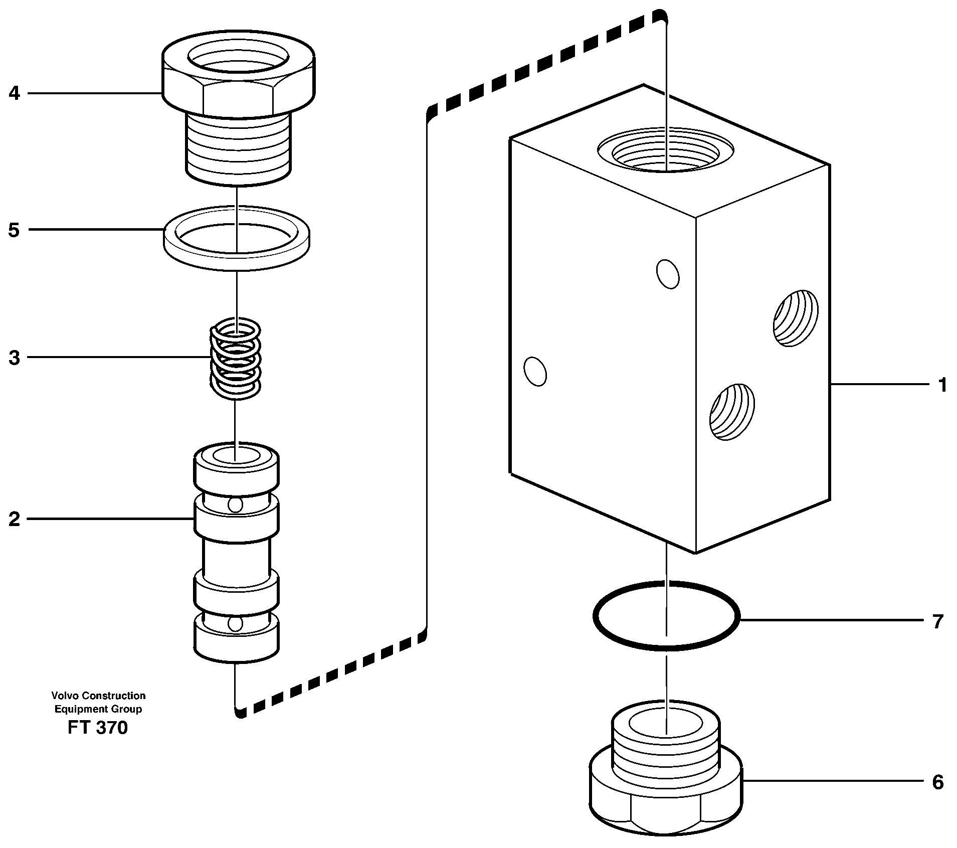 Valve,crawlerbrake  14302060 — volvo parts diagram