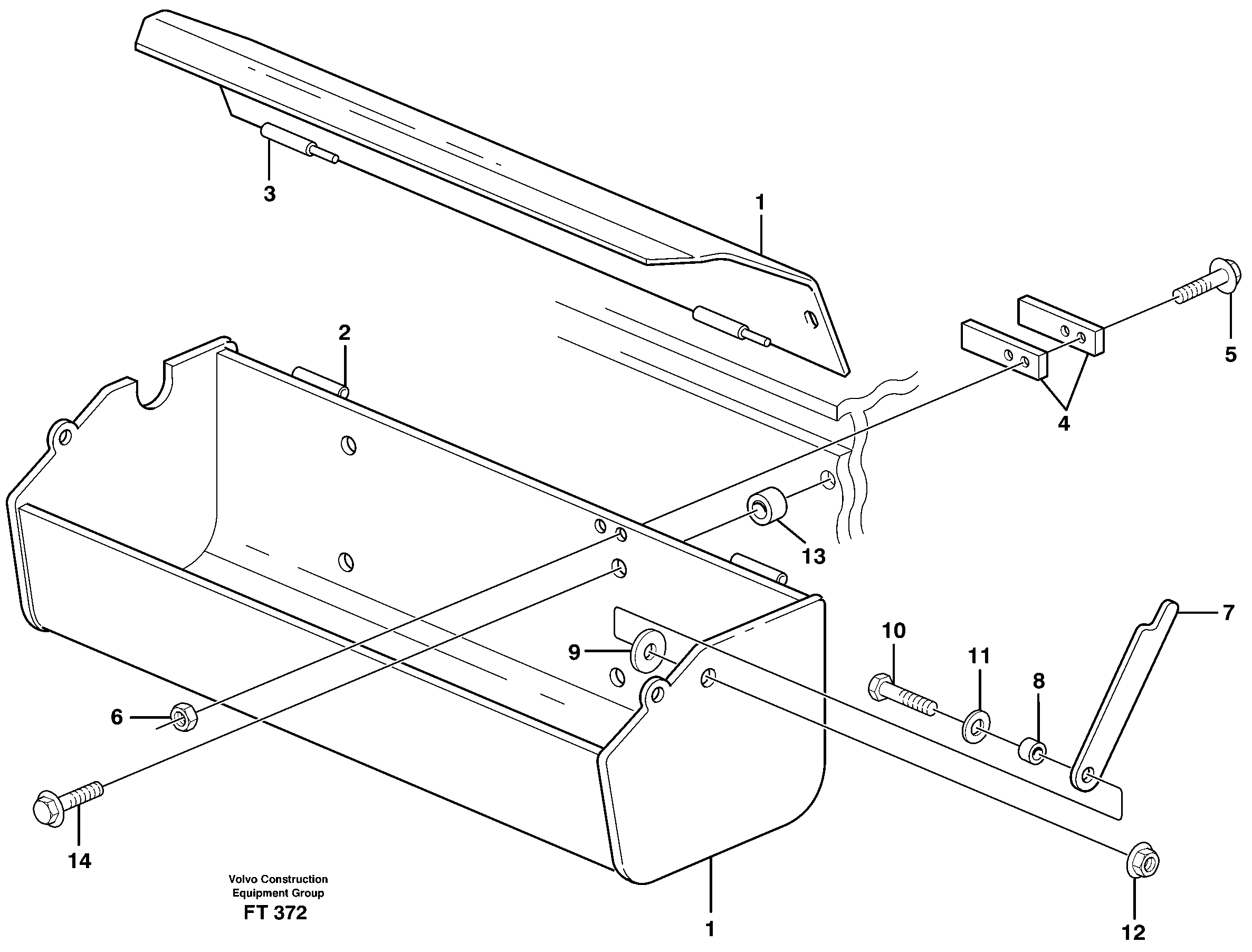 Toolbox  14302501 — volvo parts diagram