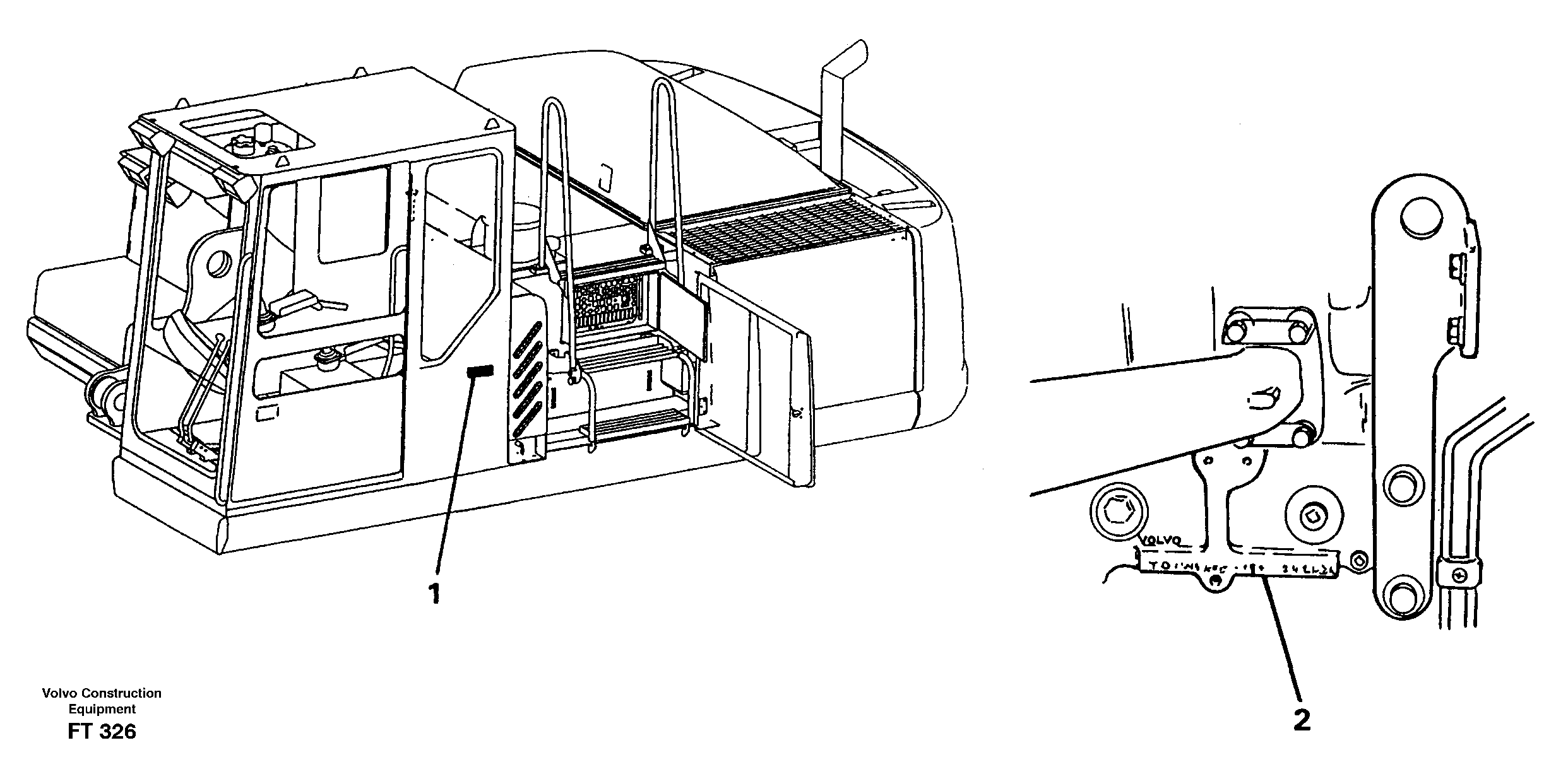 Product sign plate — volvo parts diagram