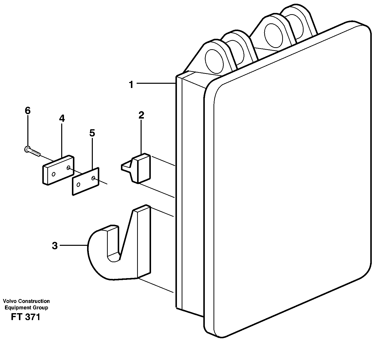 Hammer plate  14258961 — volvo parts diagram
