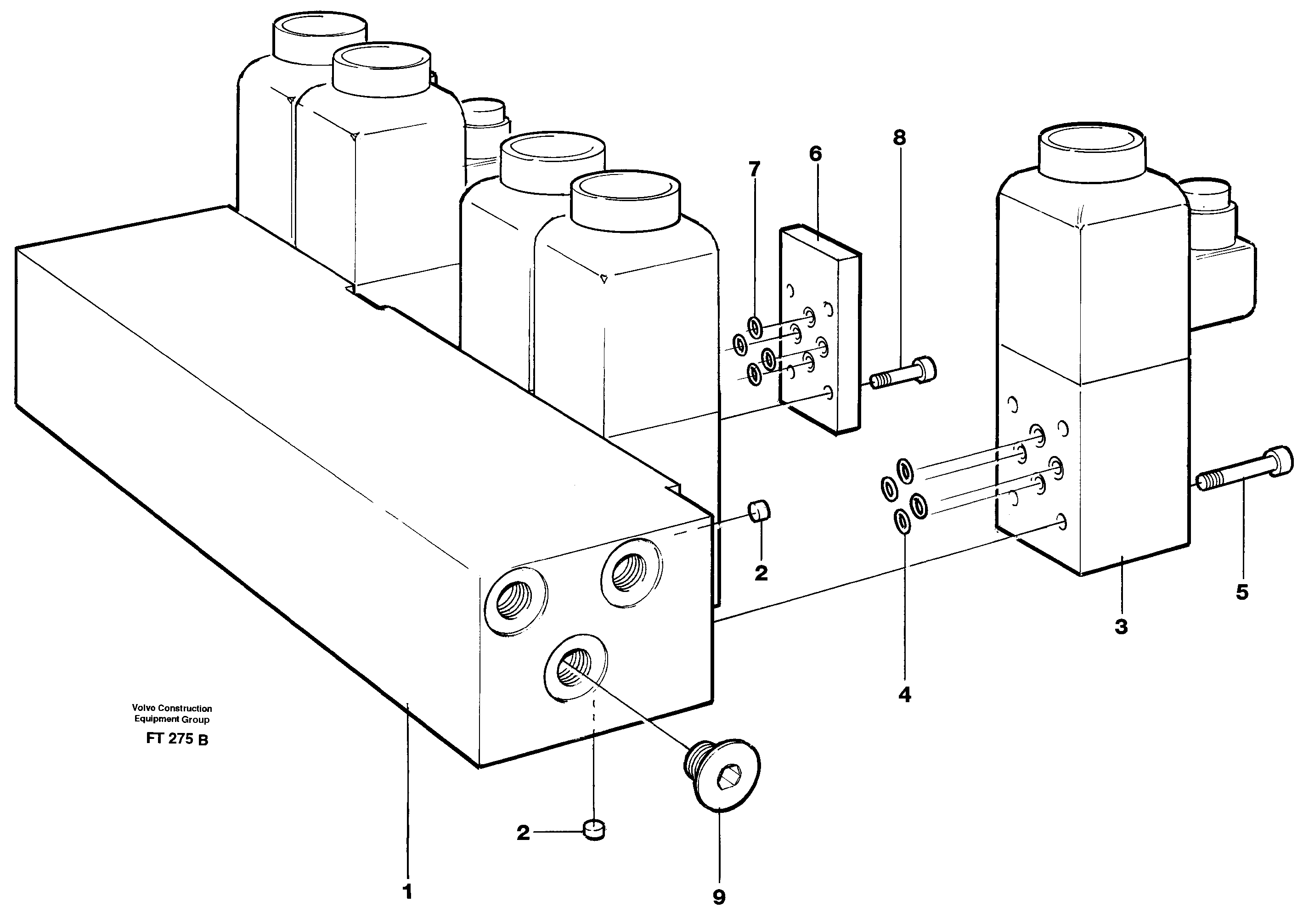 Control valve block — volvo parts diagram