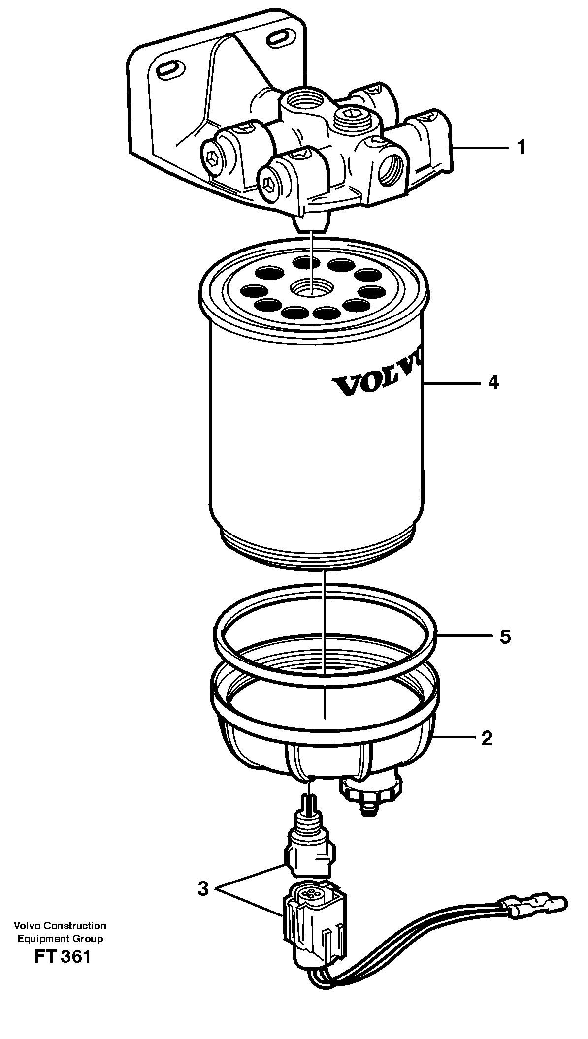 Water separator — volvo parts diagram
