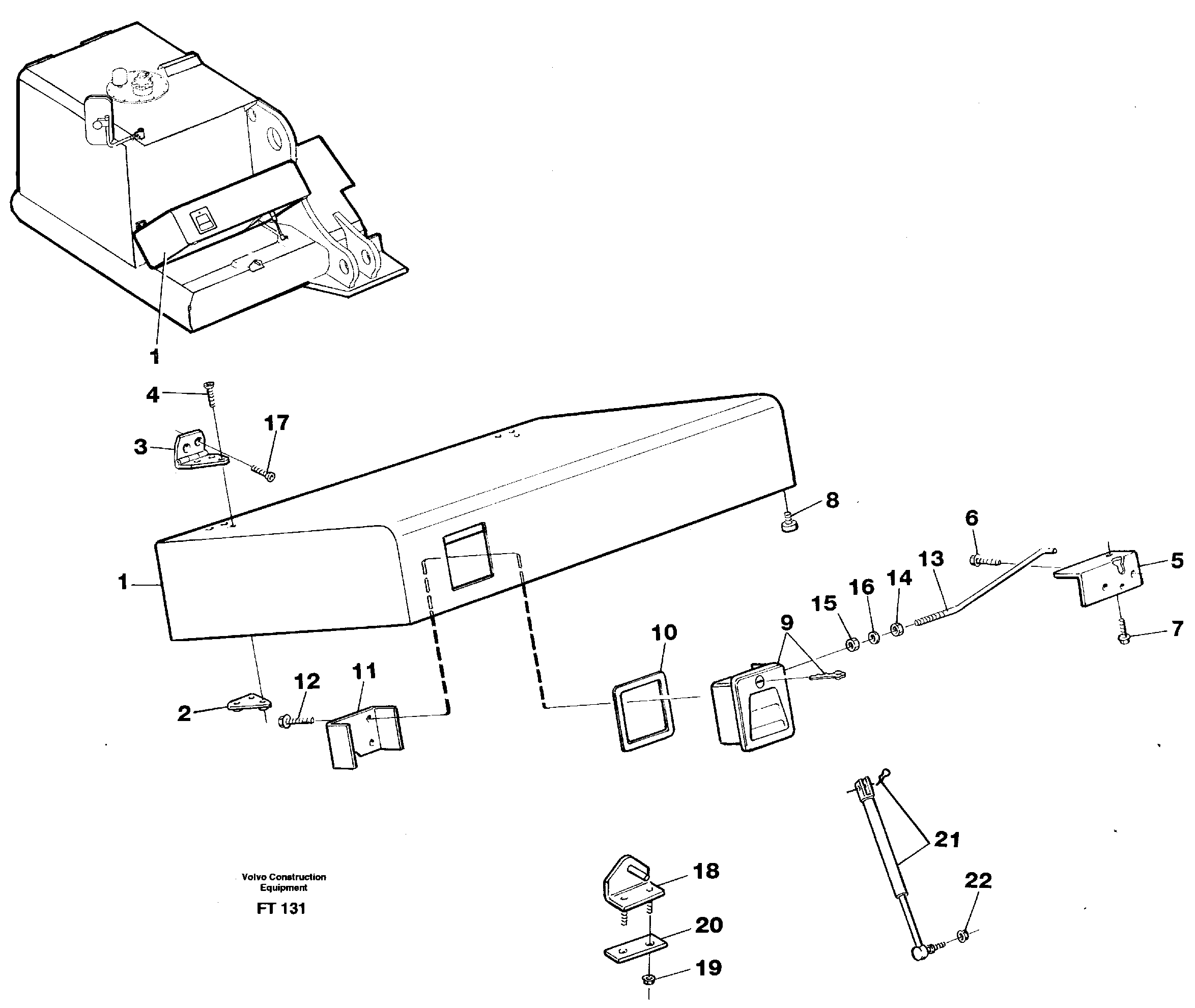 Casing, front, right — volvo parts diagram