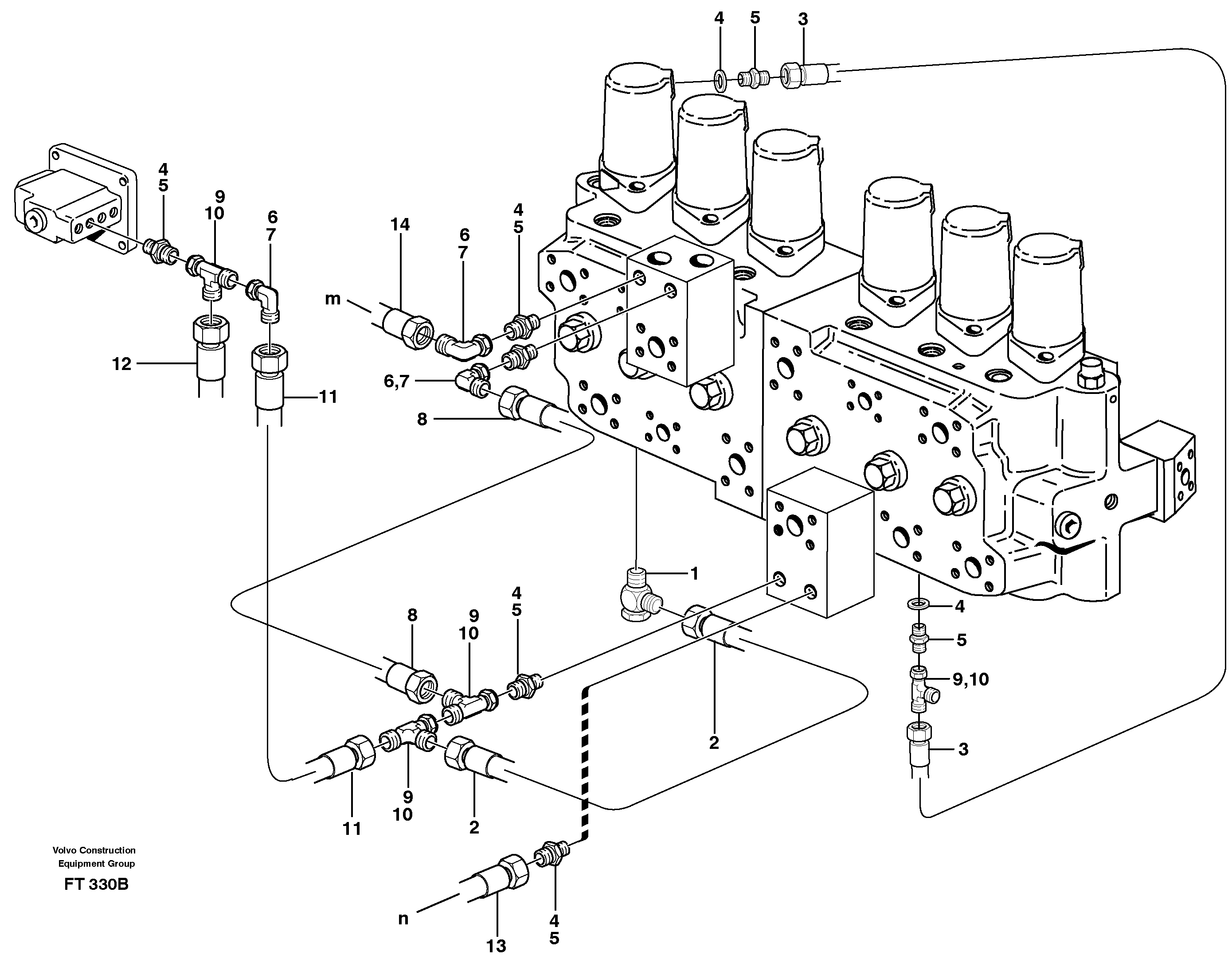Servo - hydraulic  14302024 — volvo parts diagram
