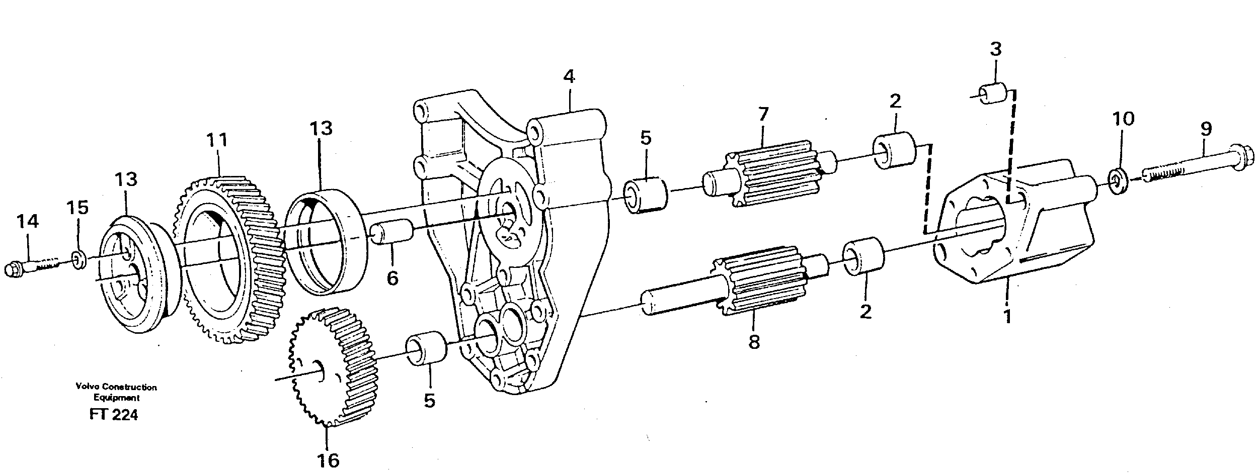 Oil pump — volvo parts diagram