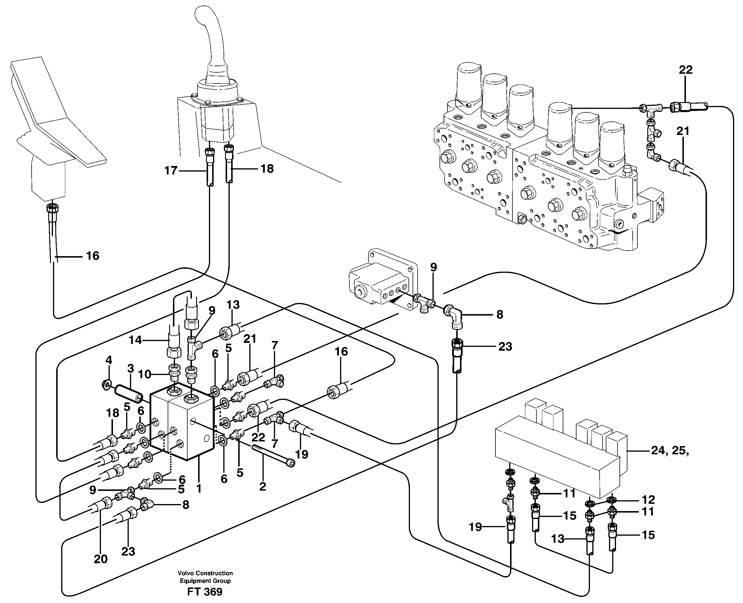 Grab equipment in base machine  14302060 — volvo parts diagram