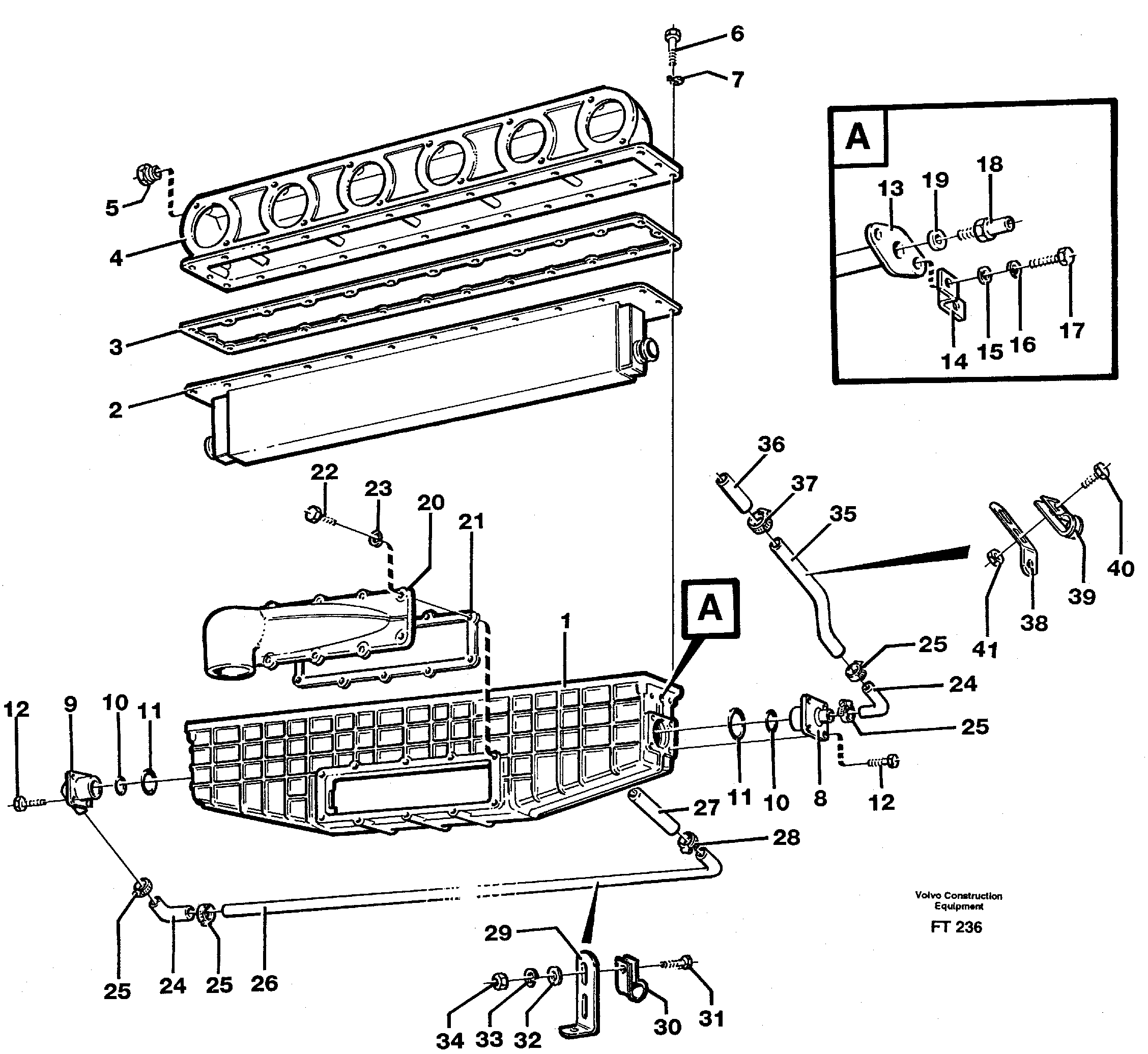Intercooler — volvo parts diagram