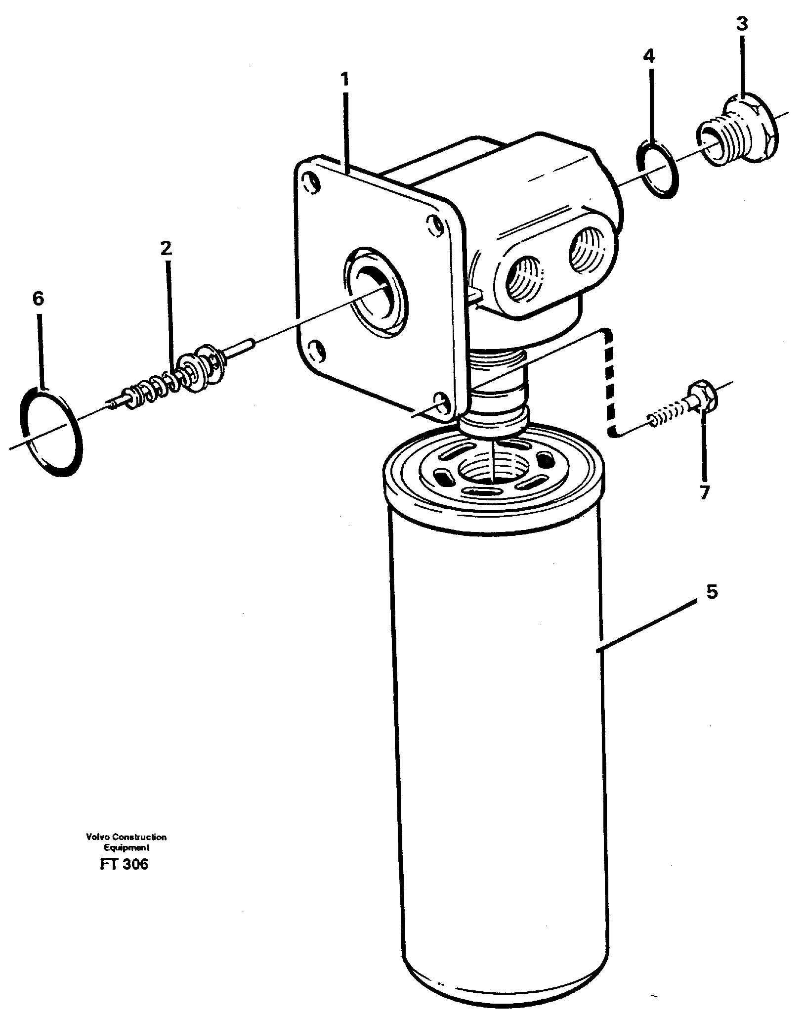 Leak oil filter  14302024 — volvo parts diagram