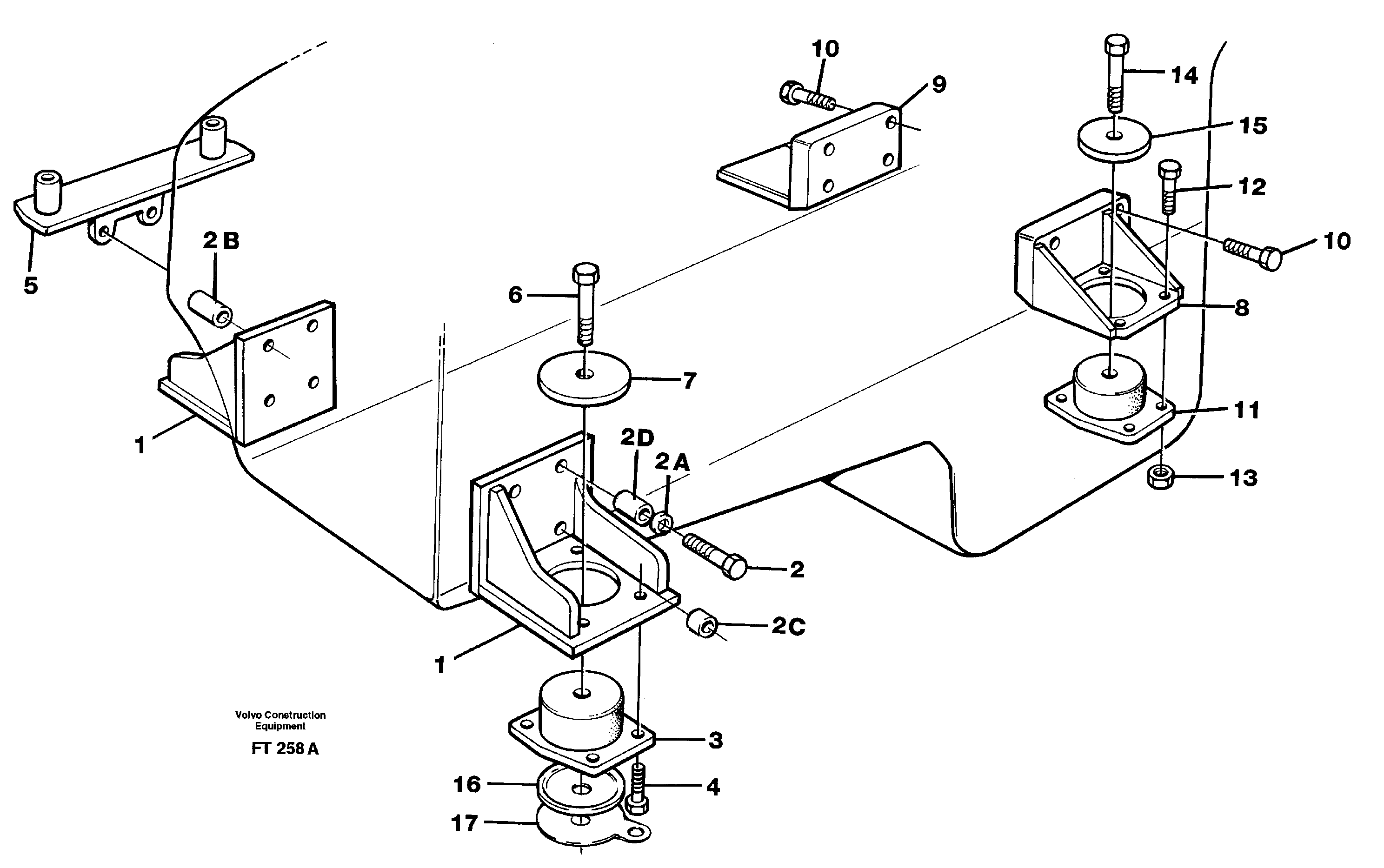 Engine mounting — volvo parts diagram