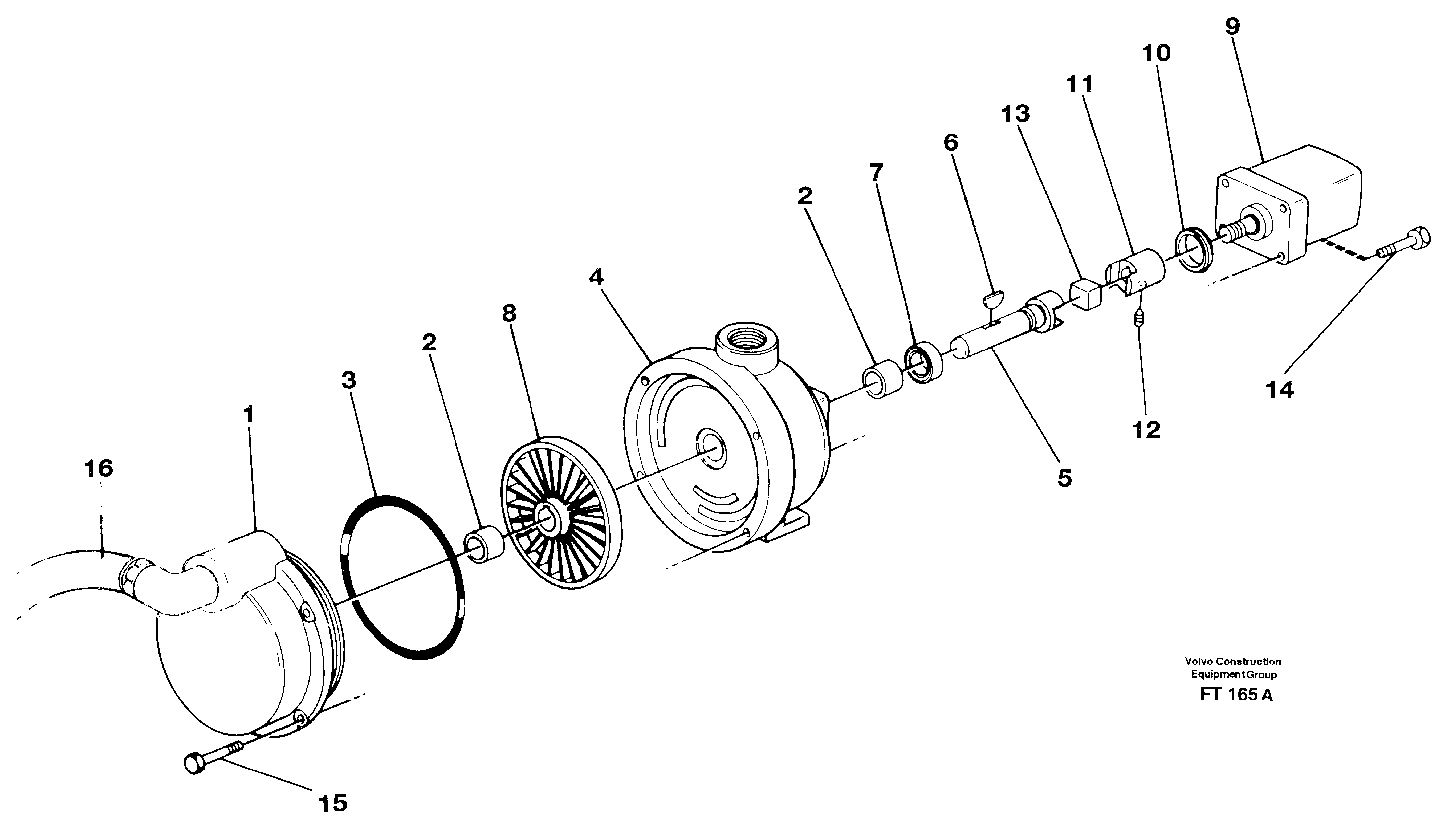 Fuel pump  14302532 — volvo parts diagram