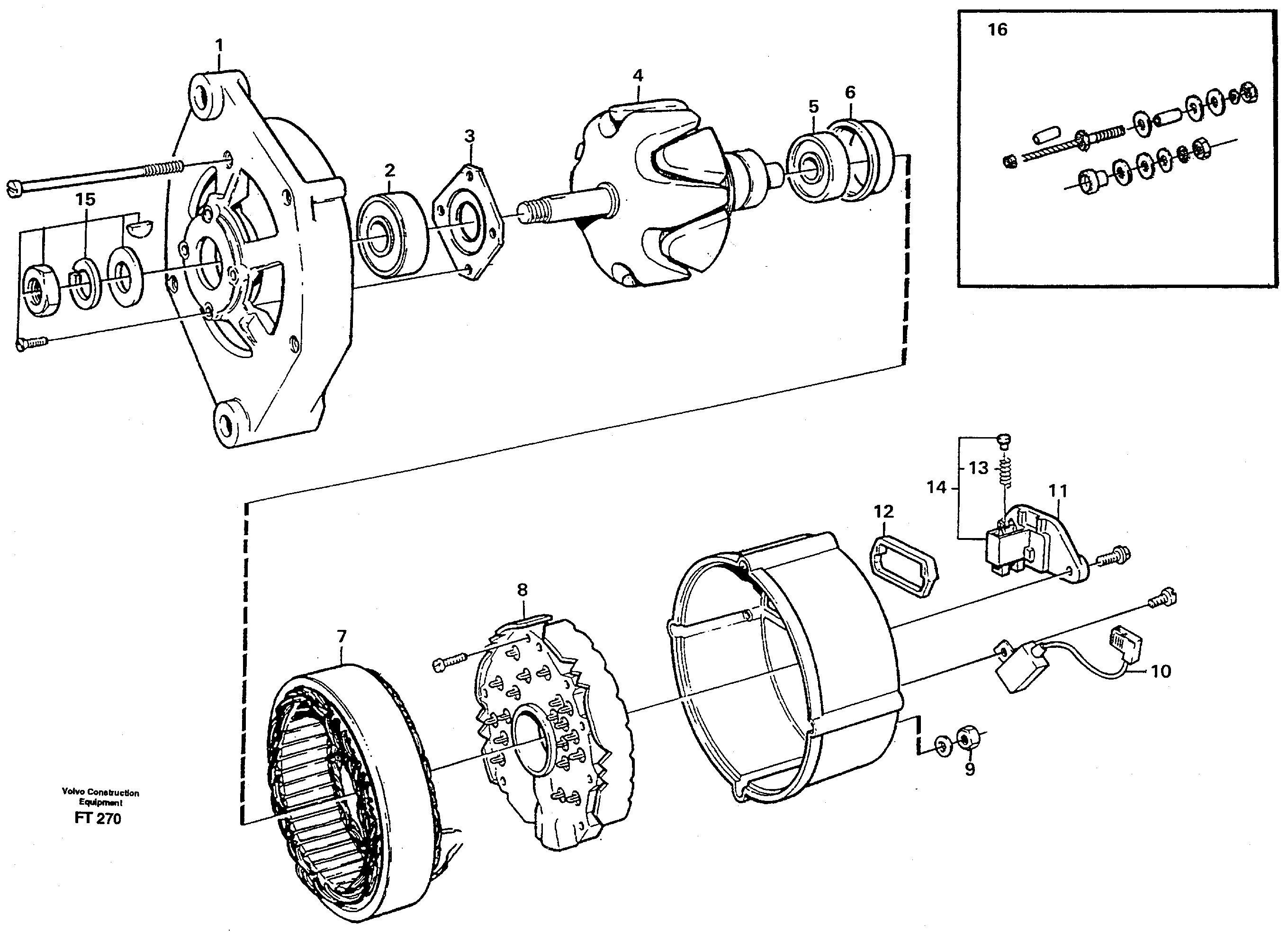 Alternator, 80a  14266765 — volvo parts diagram