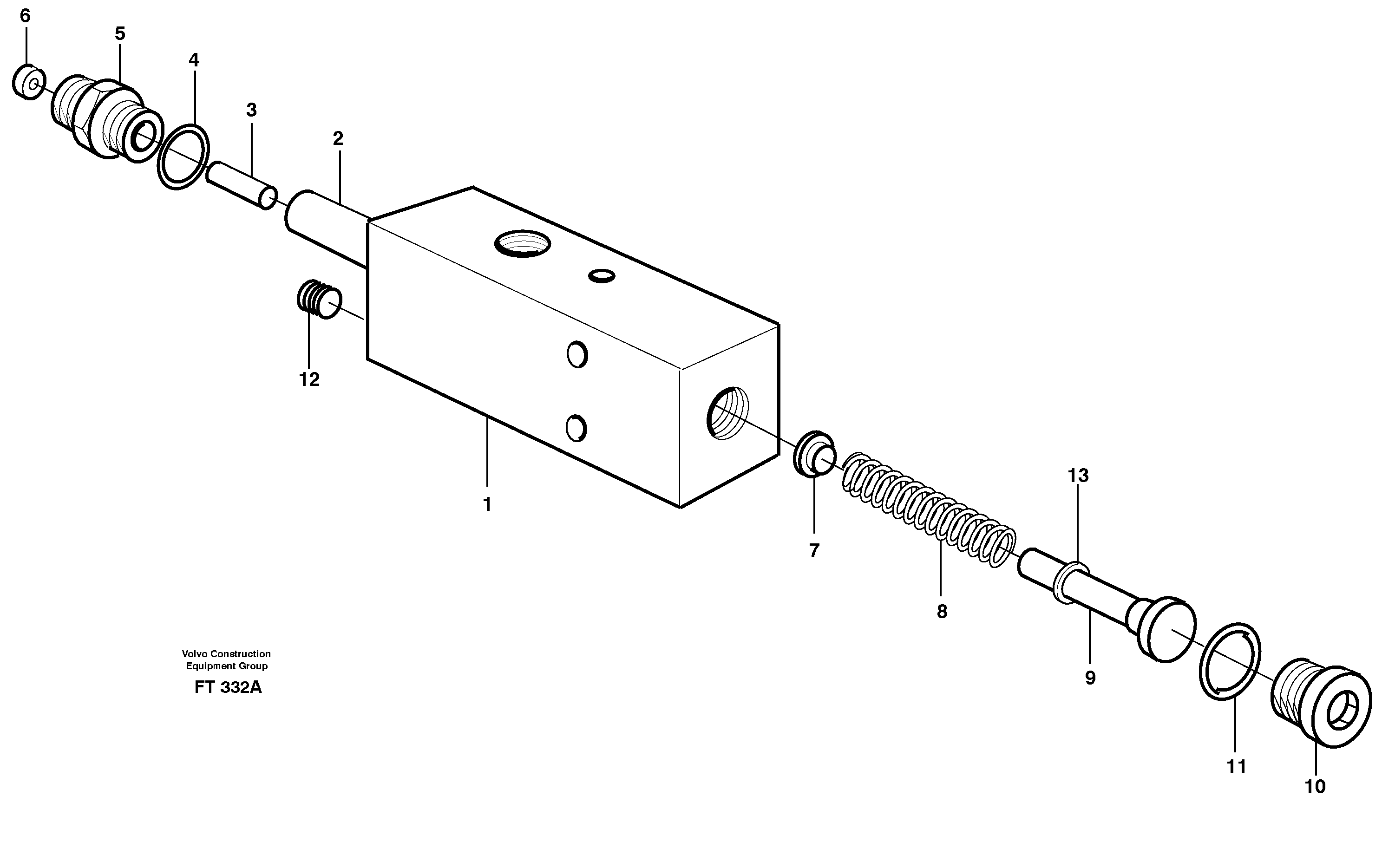 Valve,crawlerbrake — volvo parts diagram