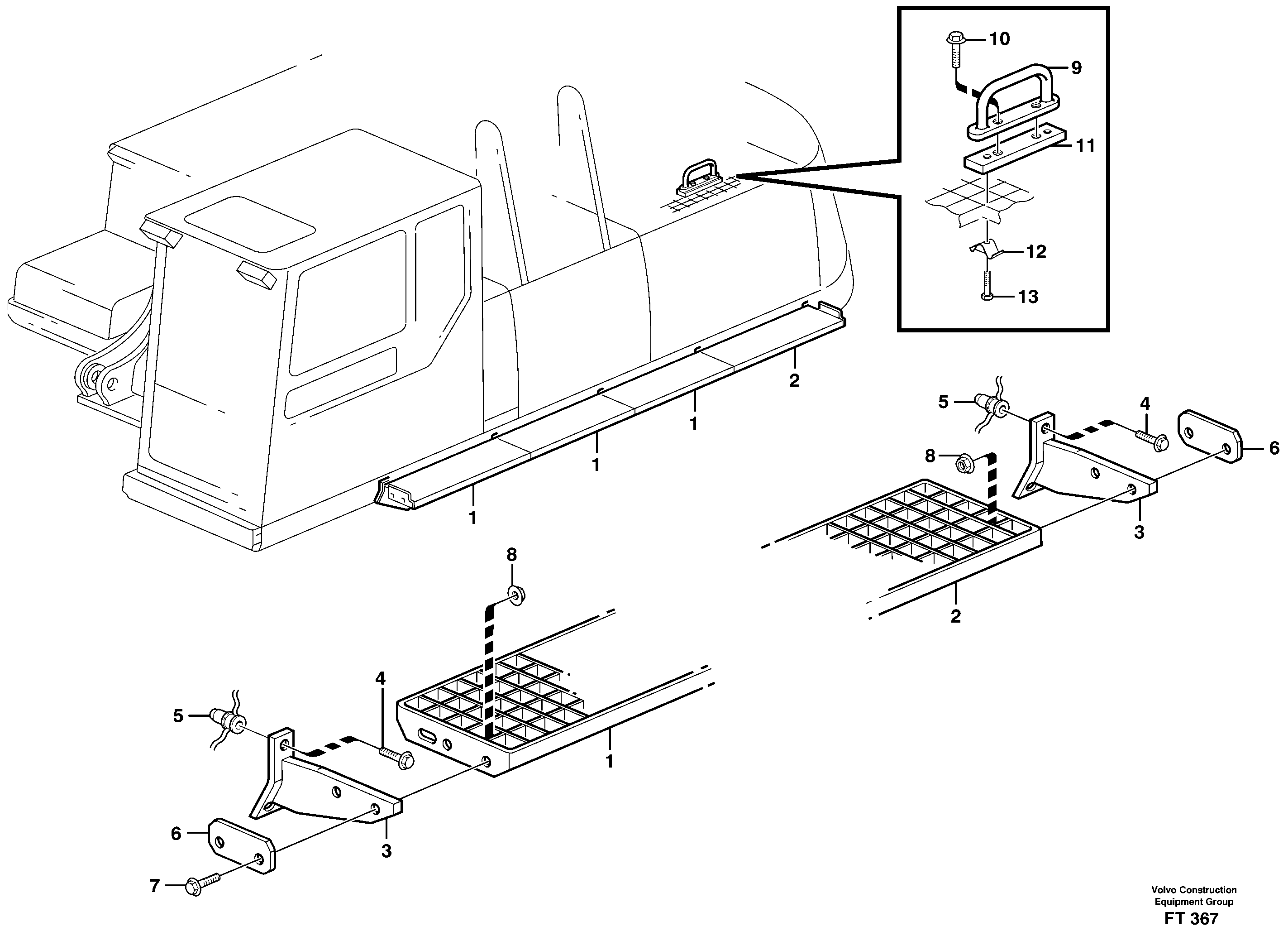 Duckboard  14302044 — volvo parts diagram