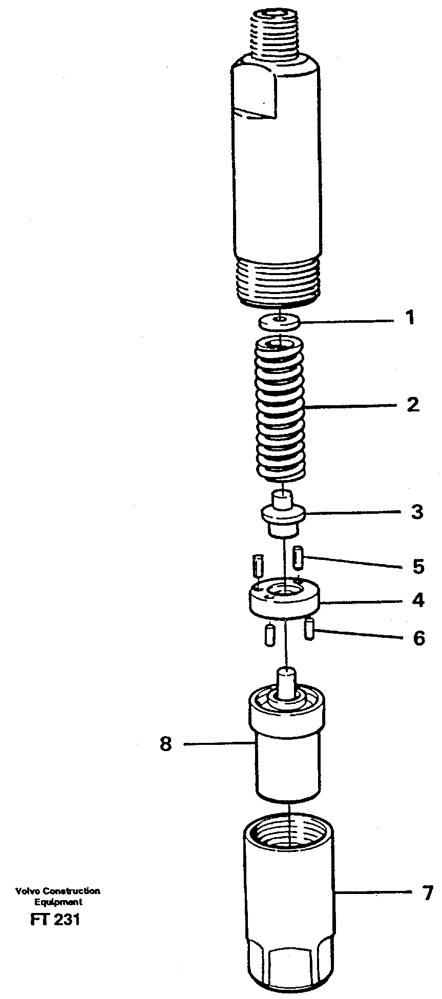 Injector — volvo parts diagram