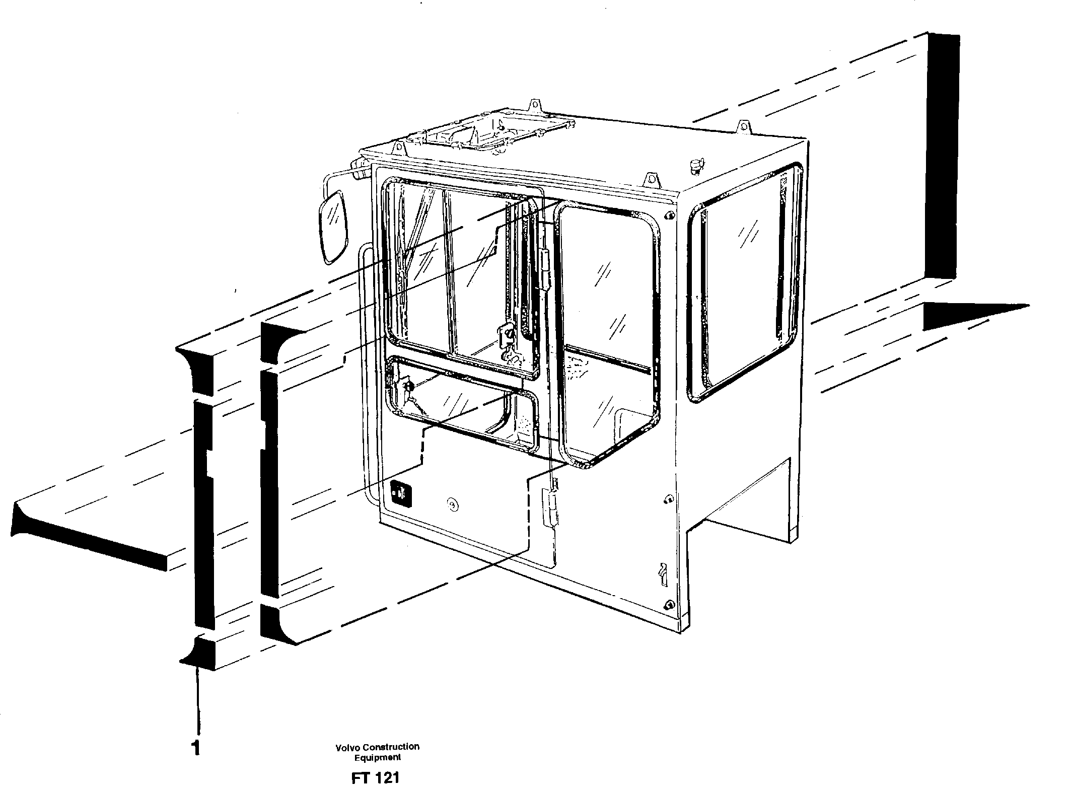Decor stripes, outer location on cab — volvo parts diagram