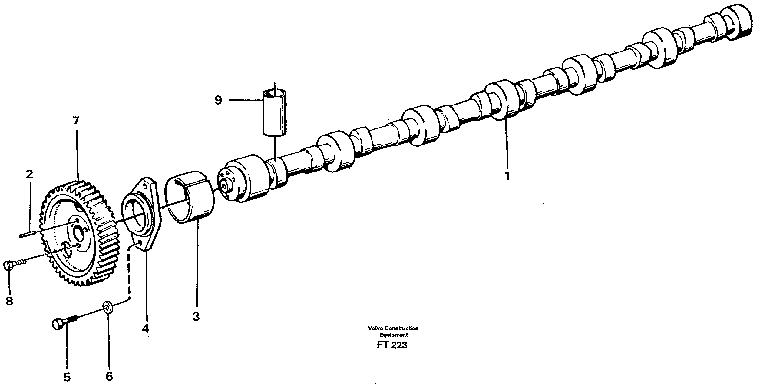 Camshaft — volvo parts diagram