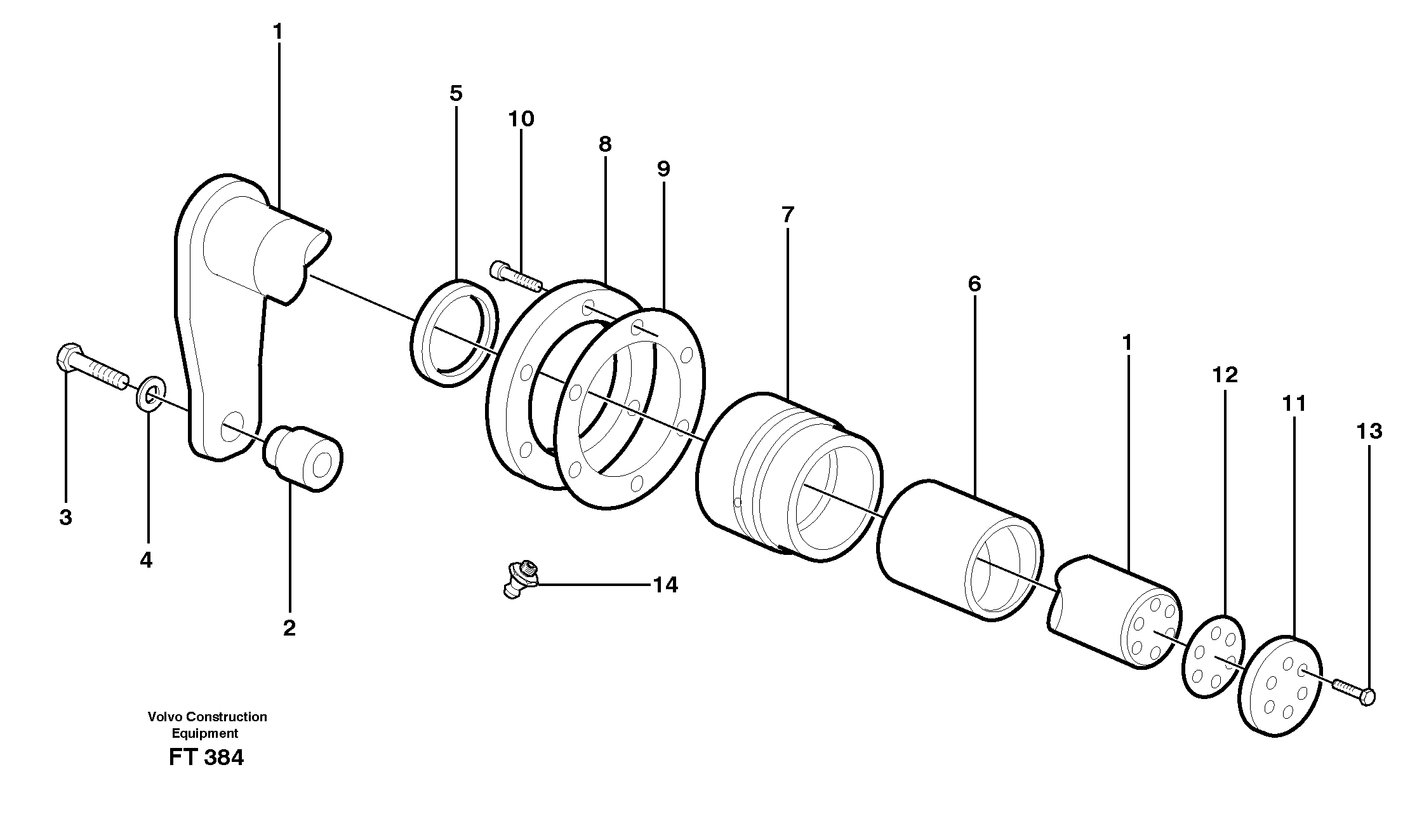 Conversion kit for boom — volvo parts diagram