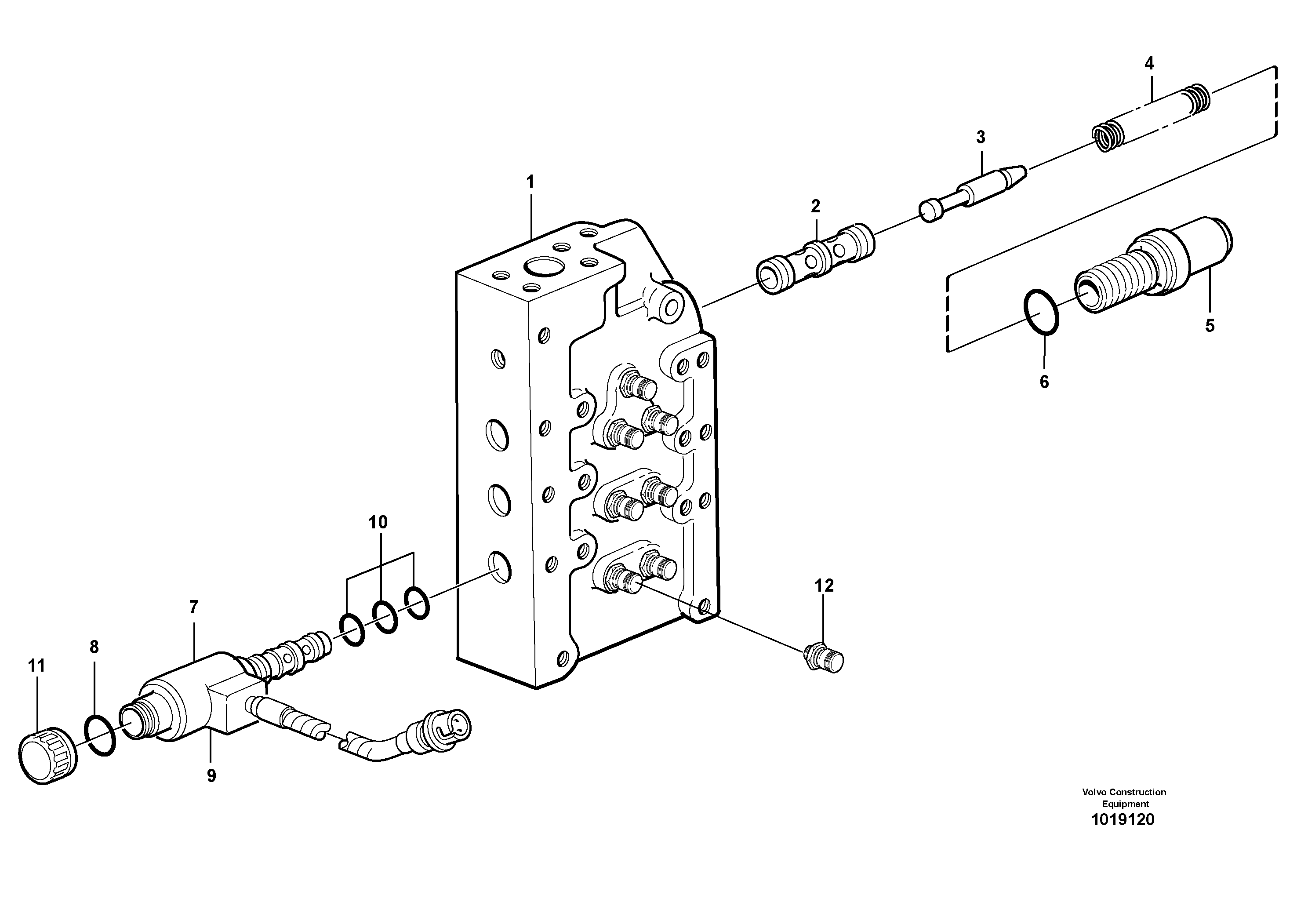 Range selector valve — volvo parts diagram