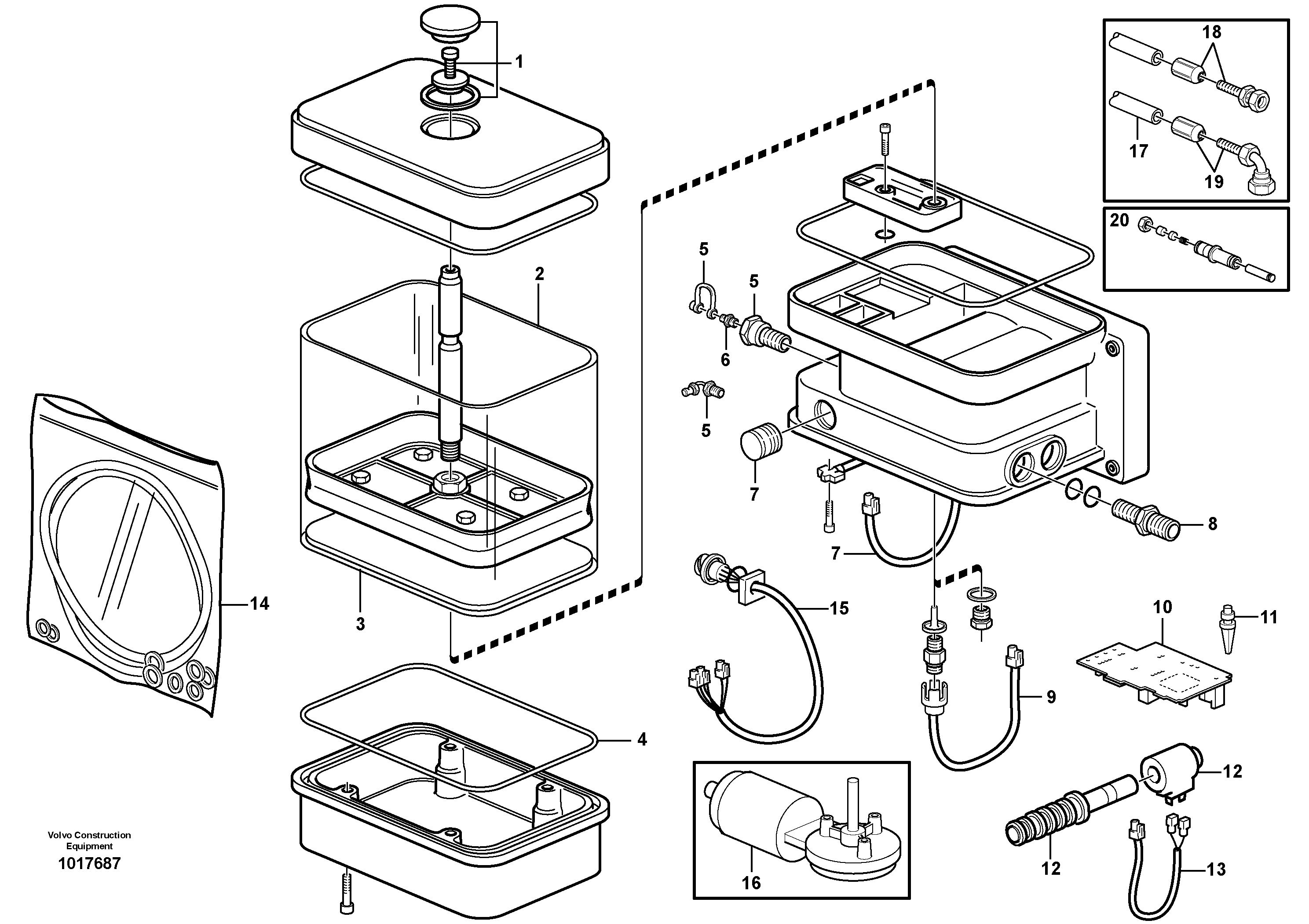 Pump:central lubrication  82143, 80928, 82601, 82600 — volvo parts diagram