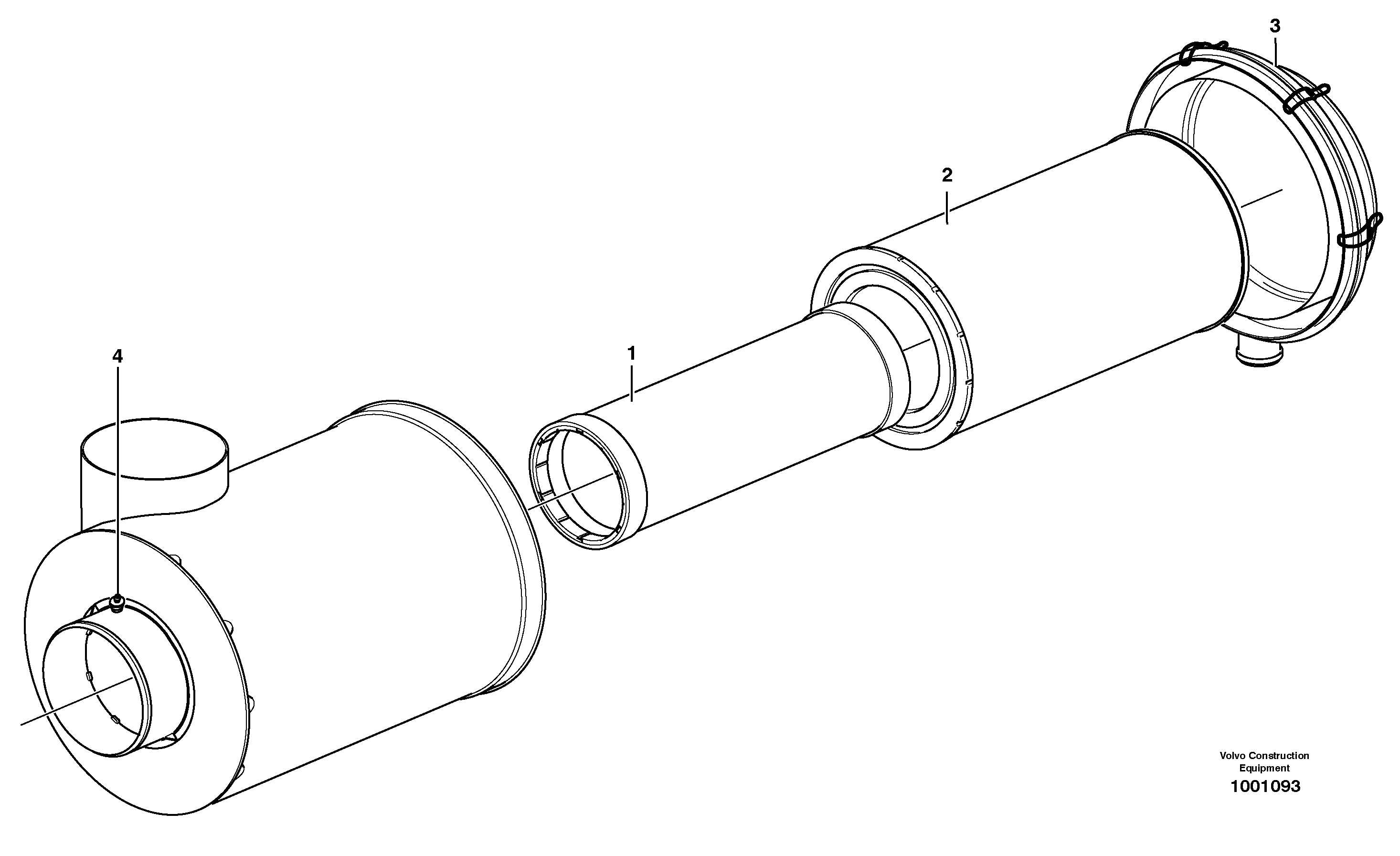 Air filter — volvo parts diagram