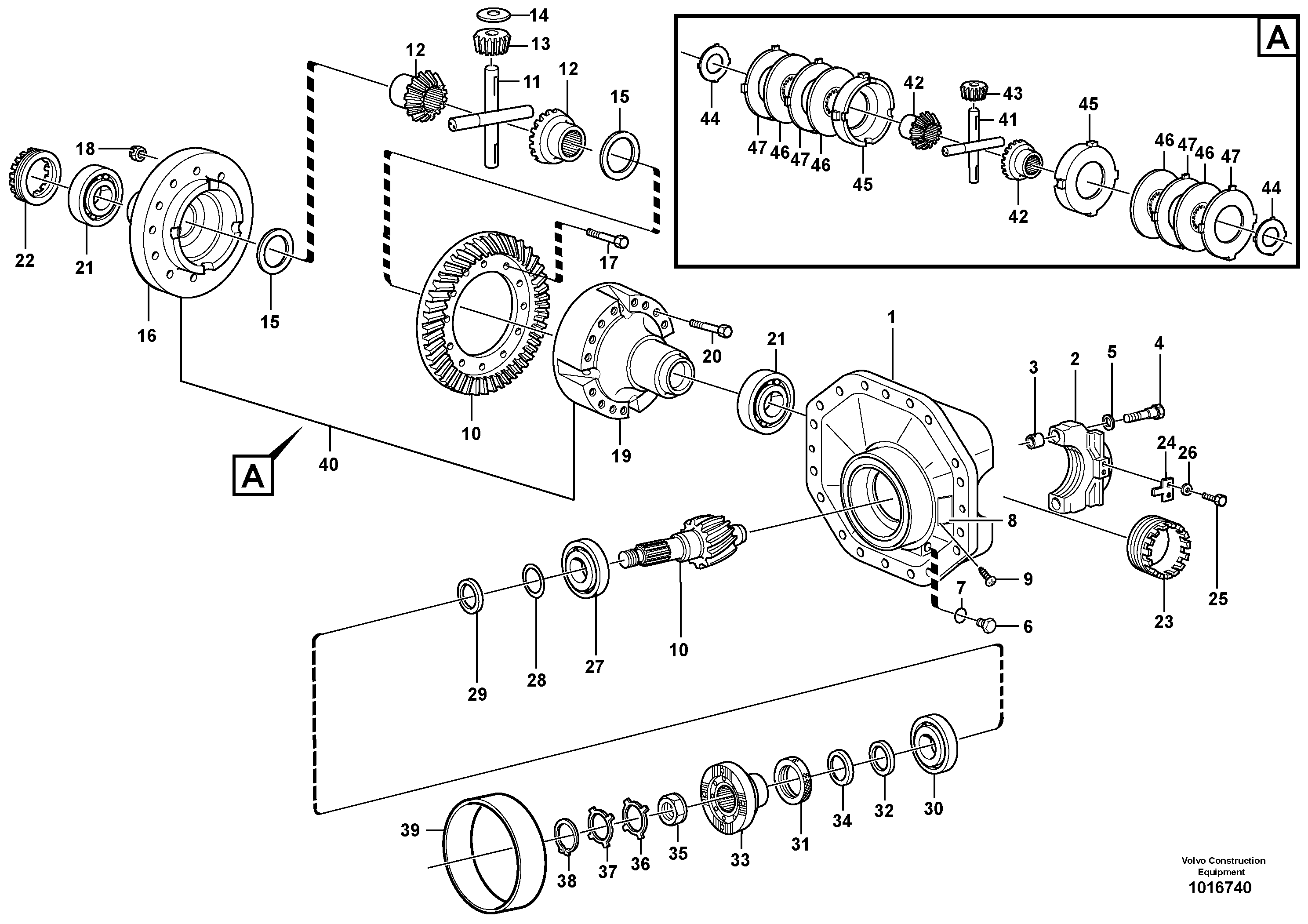 Final drive — volvo parts diagram