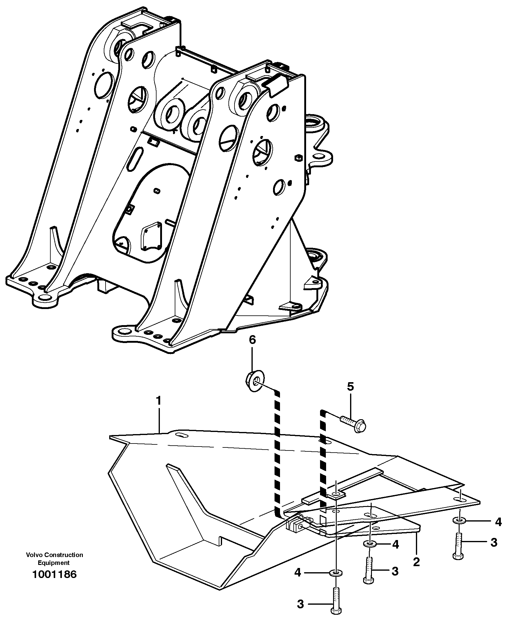 Belly guard, front.  82005 — volvo parts diagram