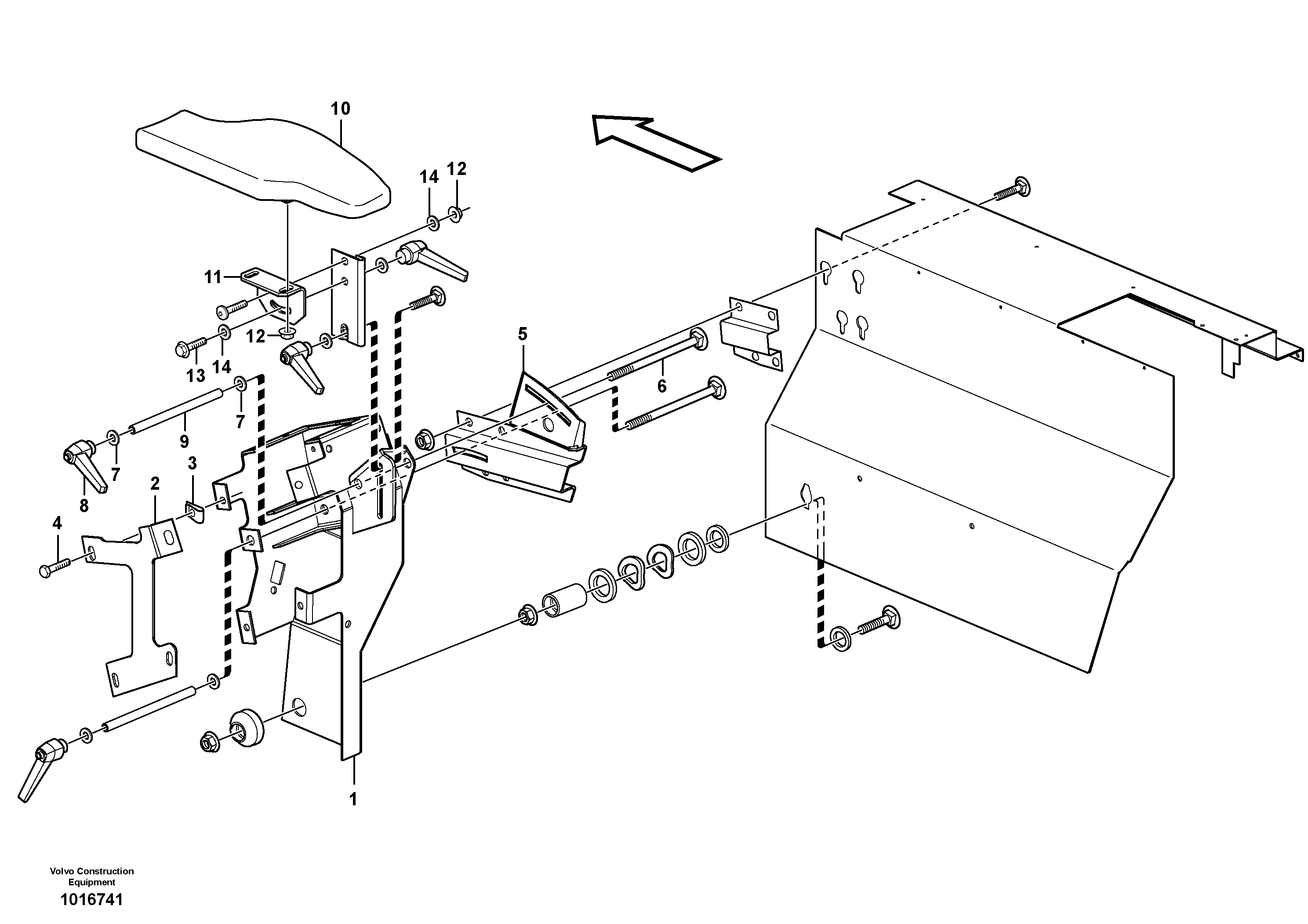 Armrest  83316, 83317 — volvo parts diagram