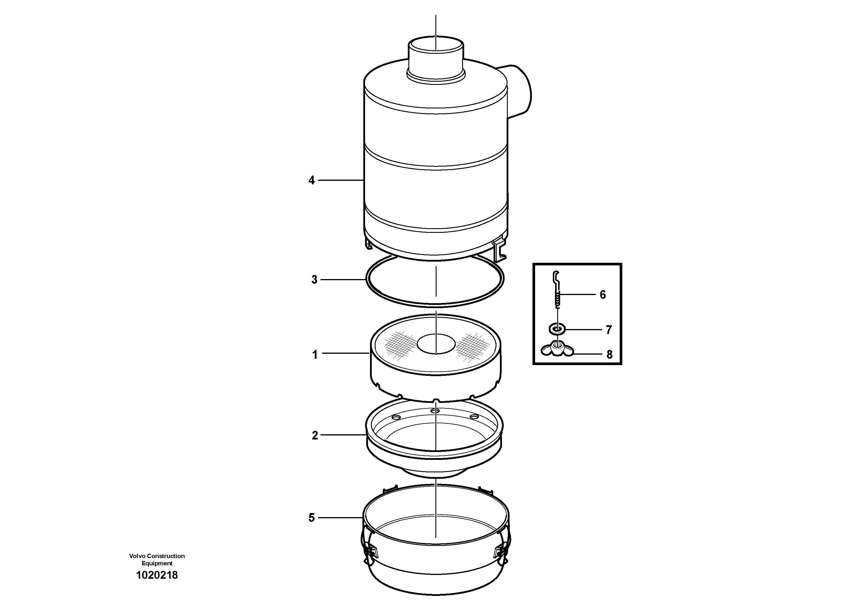 Air filter.  83059 — volvo parts diagram