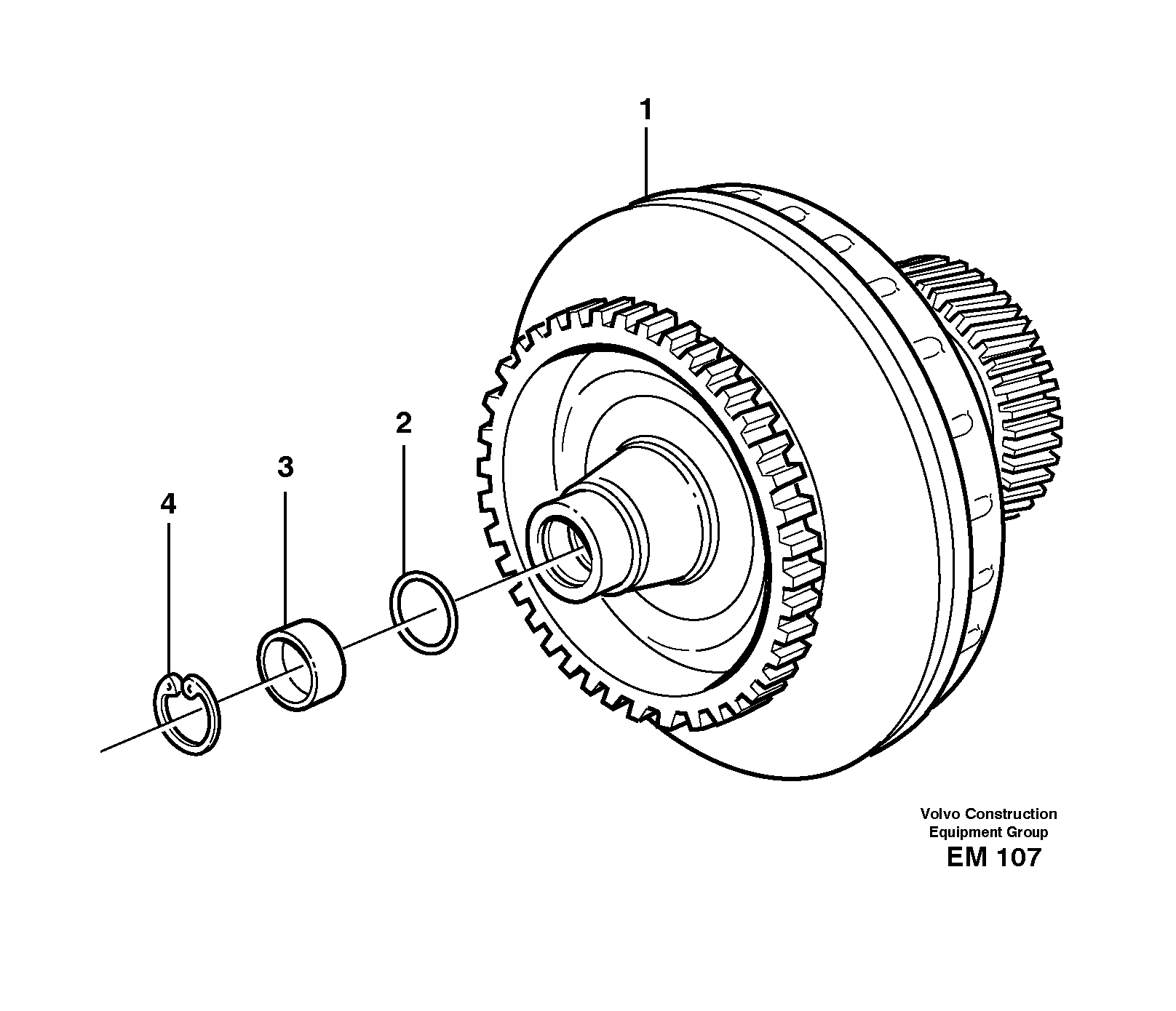 Torque converter — volvo parts diagram