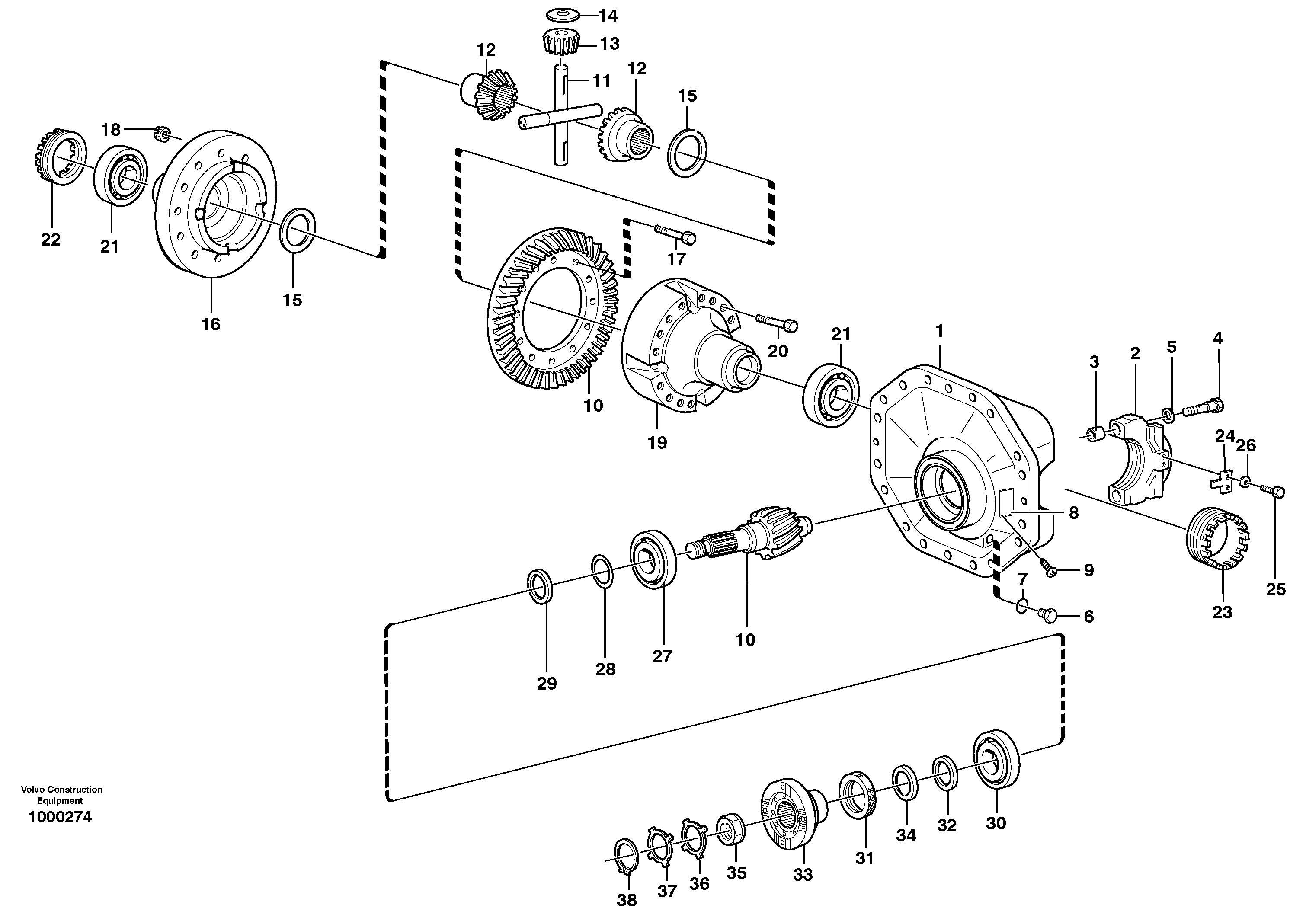 Final drive — volvo parts diagram