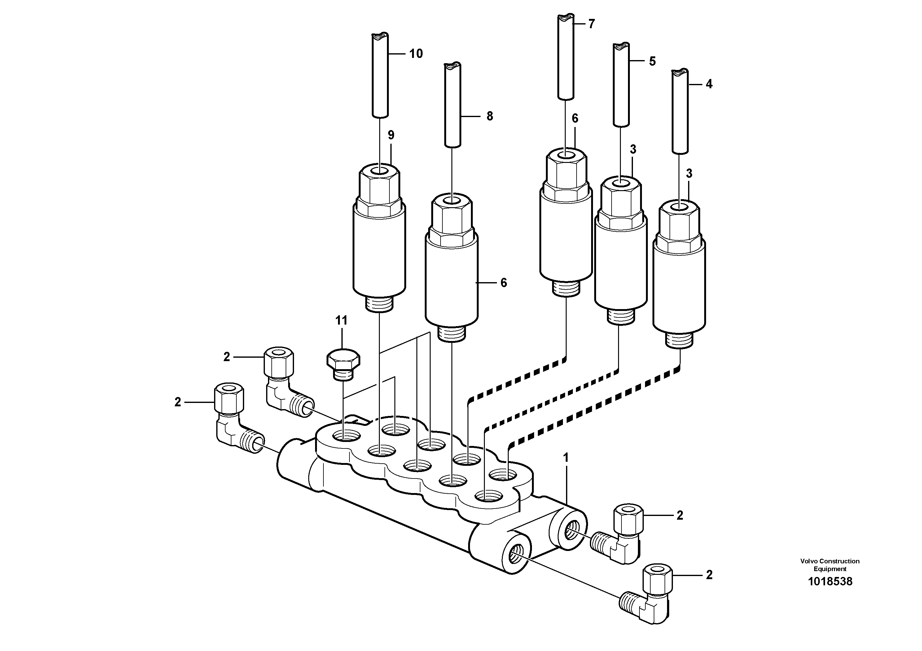 Distribution block, B1  82143, 80928, 82601, 82600 — volvo parts diagram