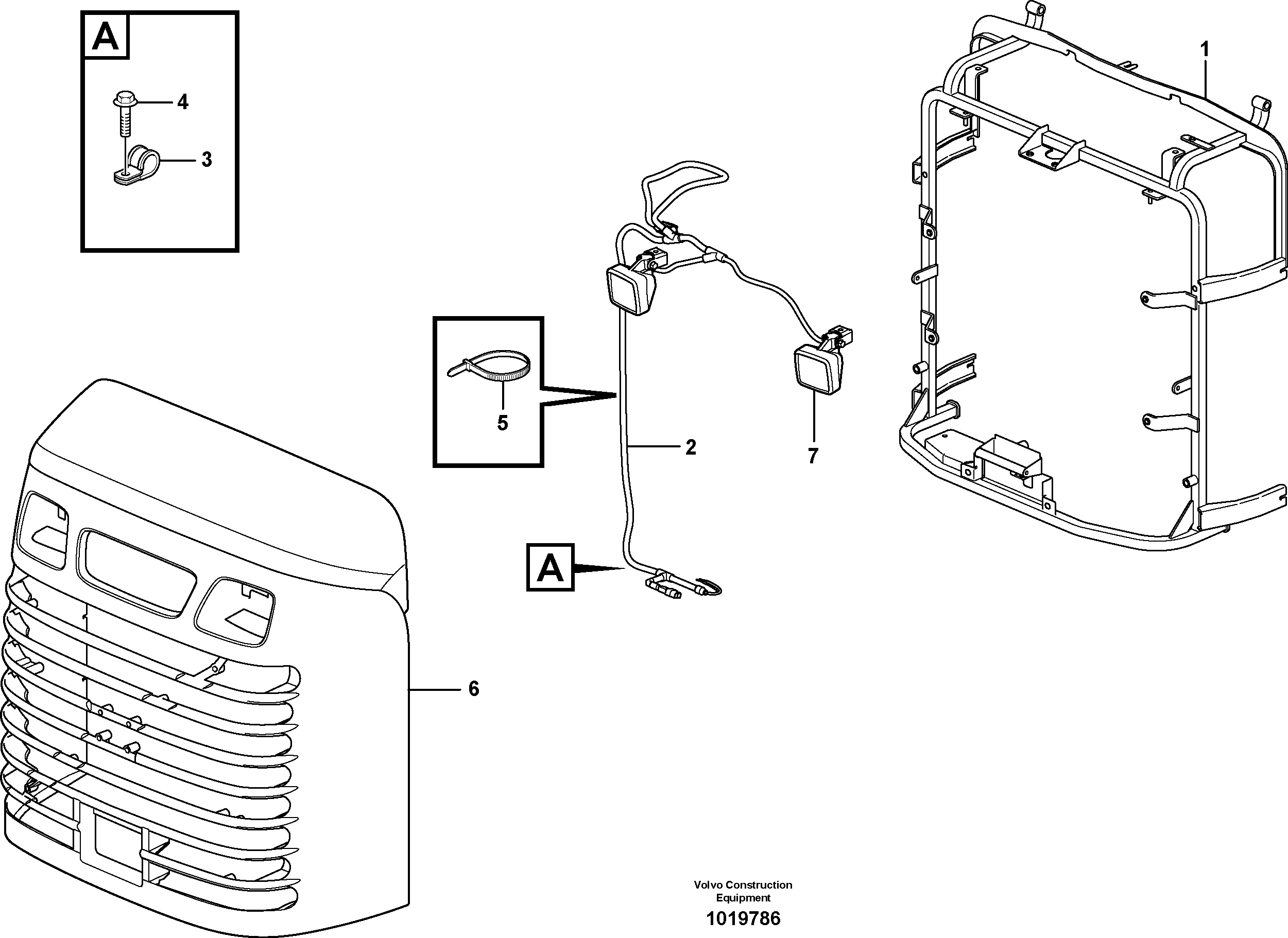 Radiator casing — volvo parts diagram