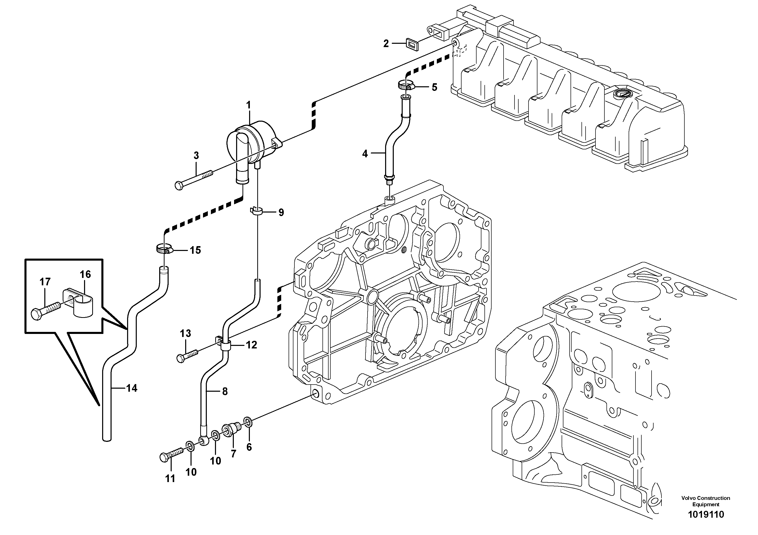 Crankcase ventilation — volvo parts diagram