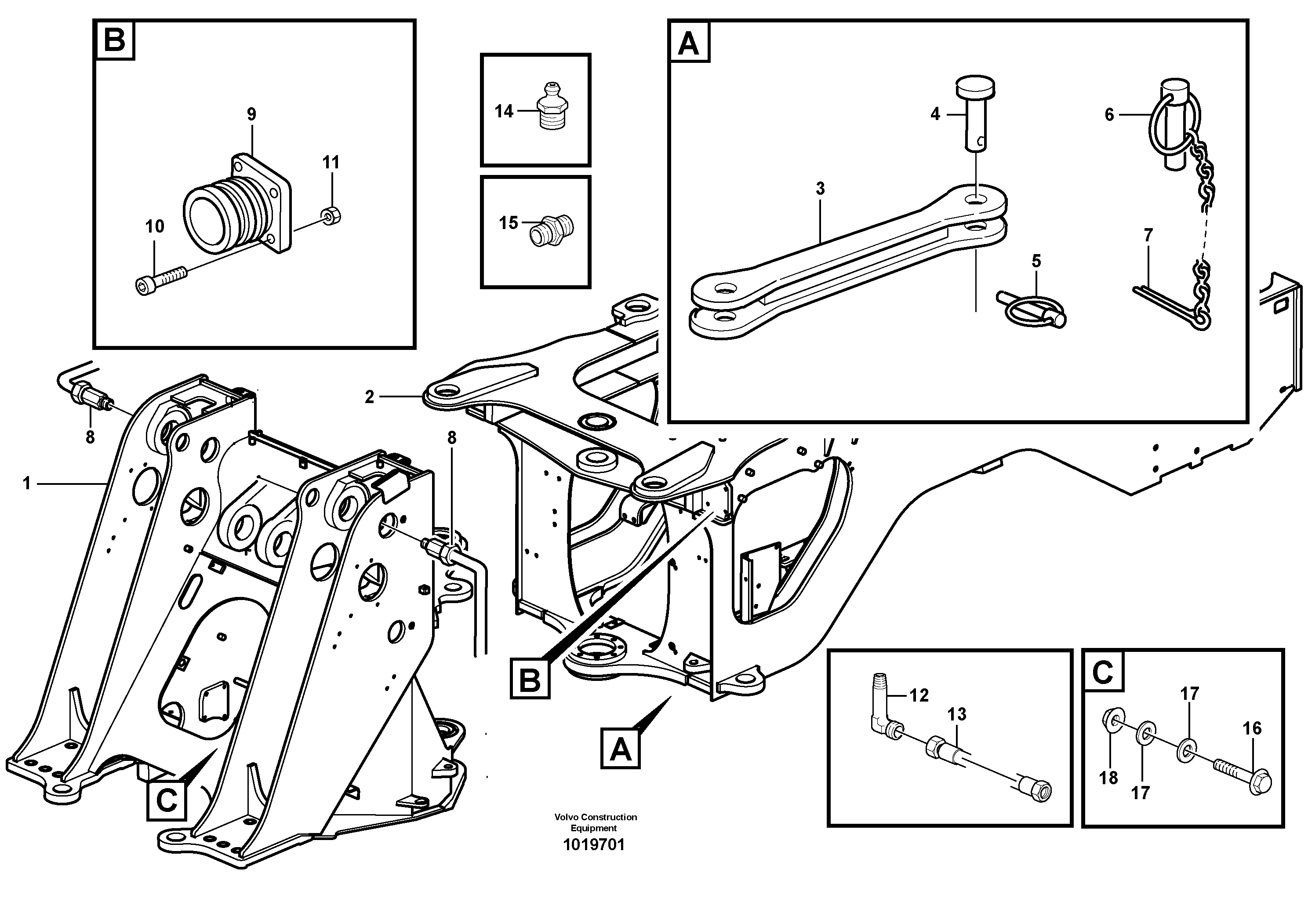 Frame — volvo parts diagram