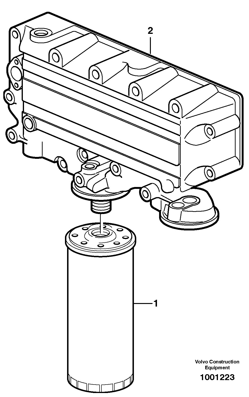 Oil filter — volvo parts diagram