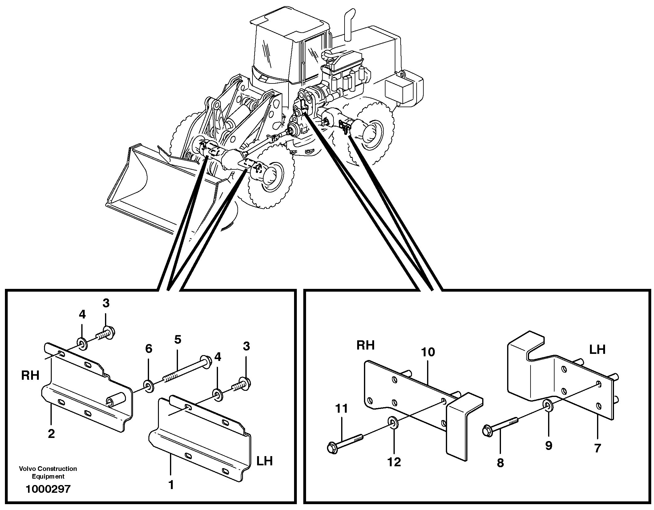 Protection, brake pipes — volvo parts diagram
