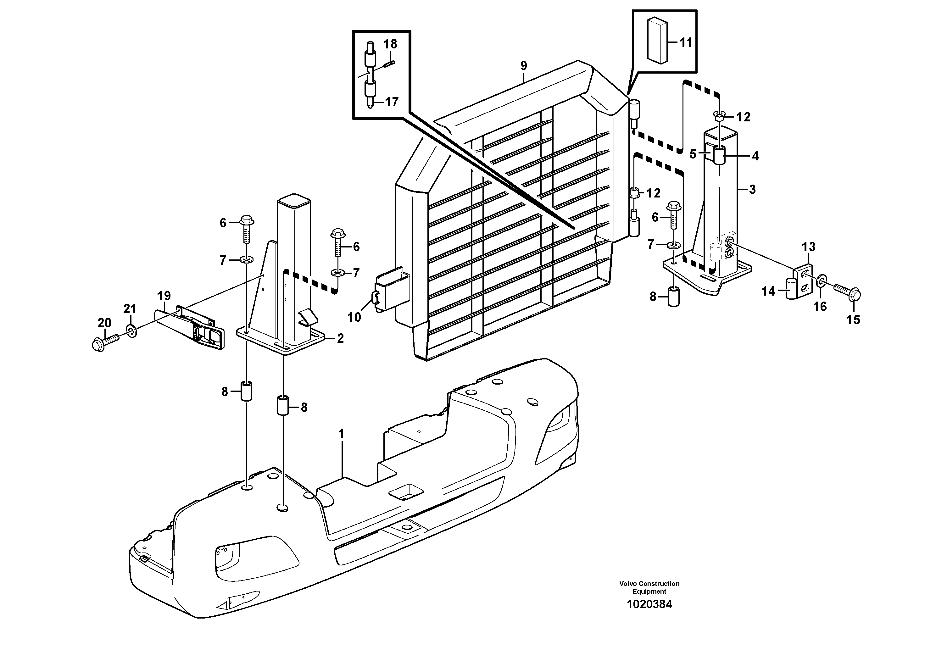 Radiator, kylare.  83693 — volvo parts diagram