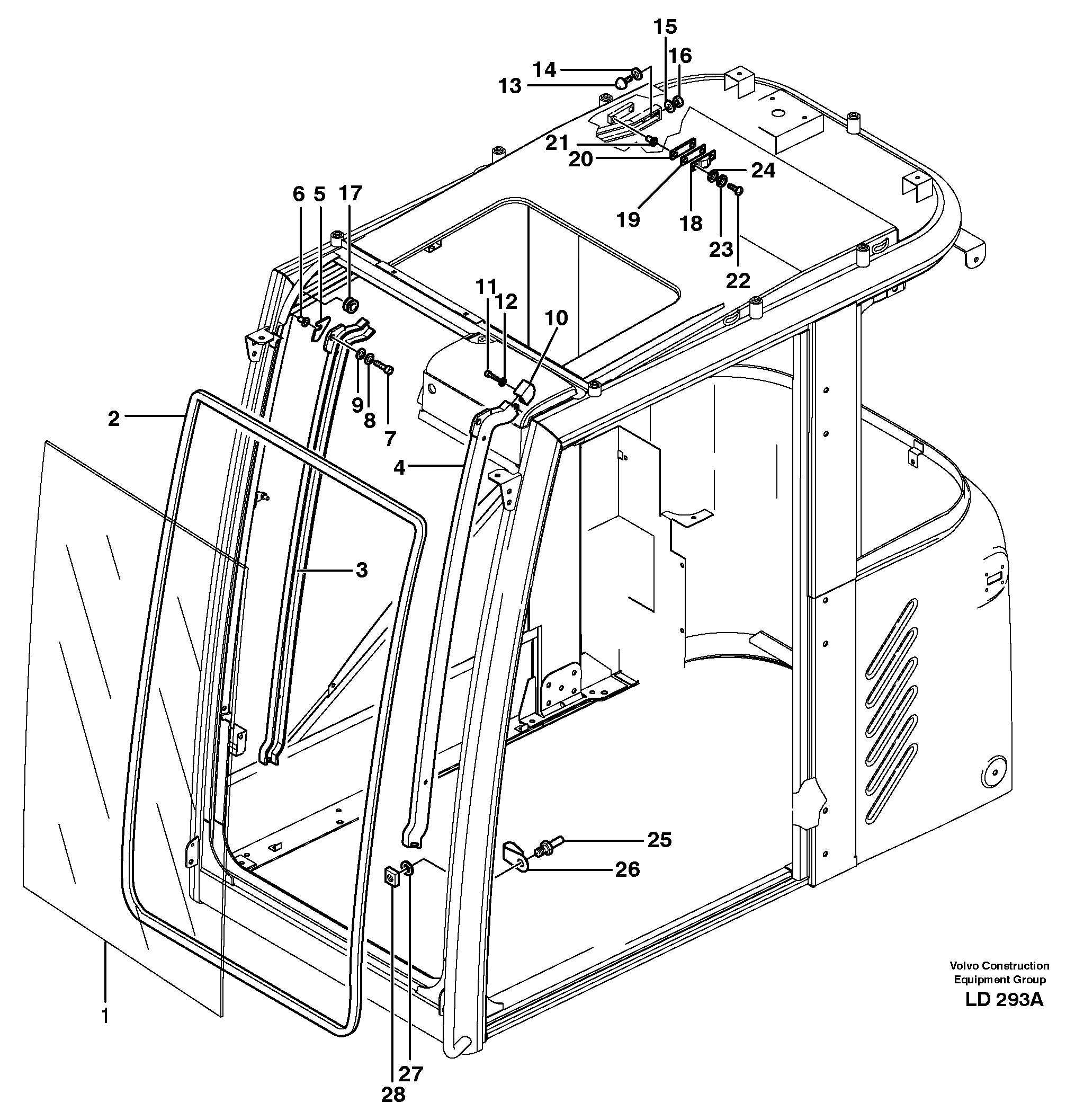 Window lifts — volvo parts diagram