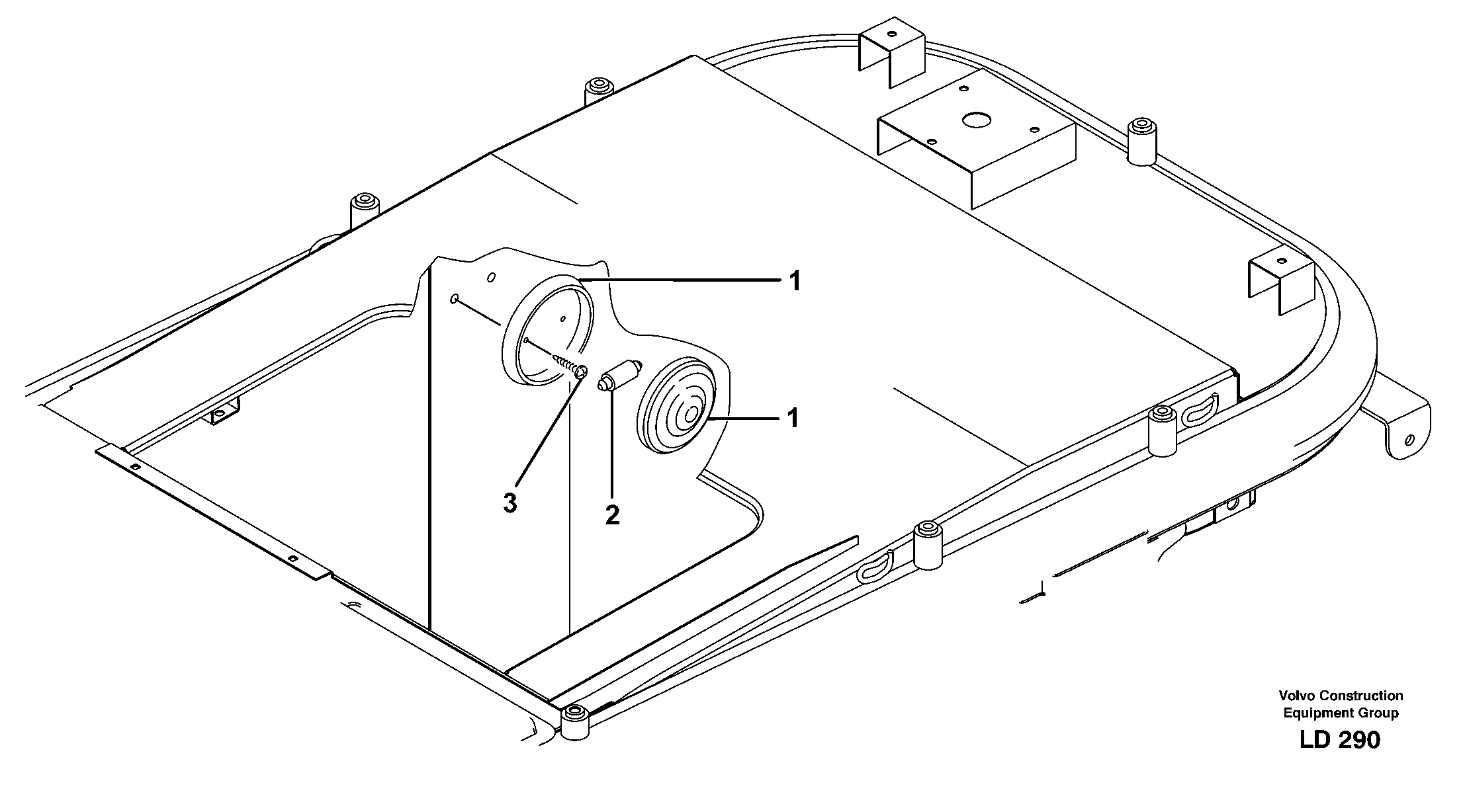 Inner lamp — volvo parts diagram