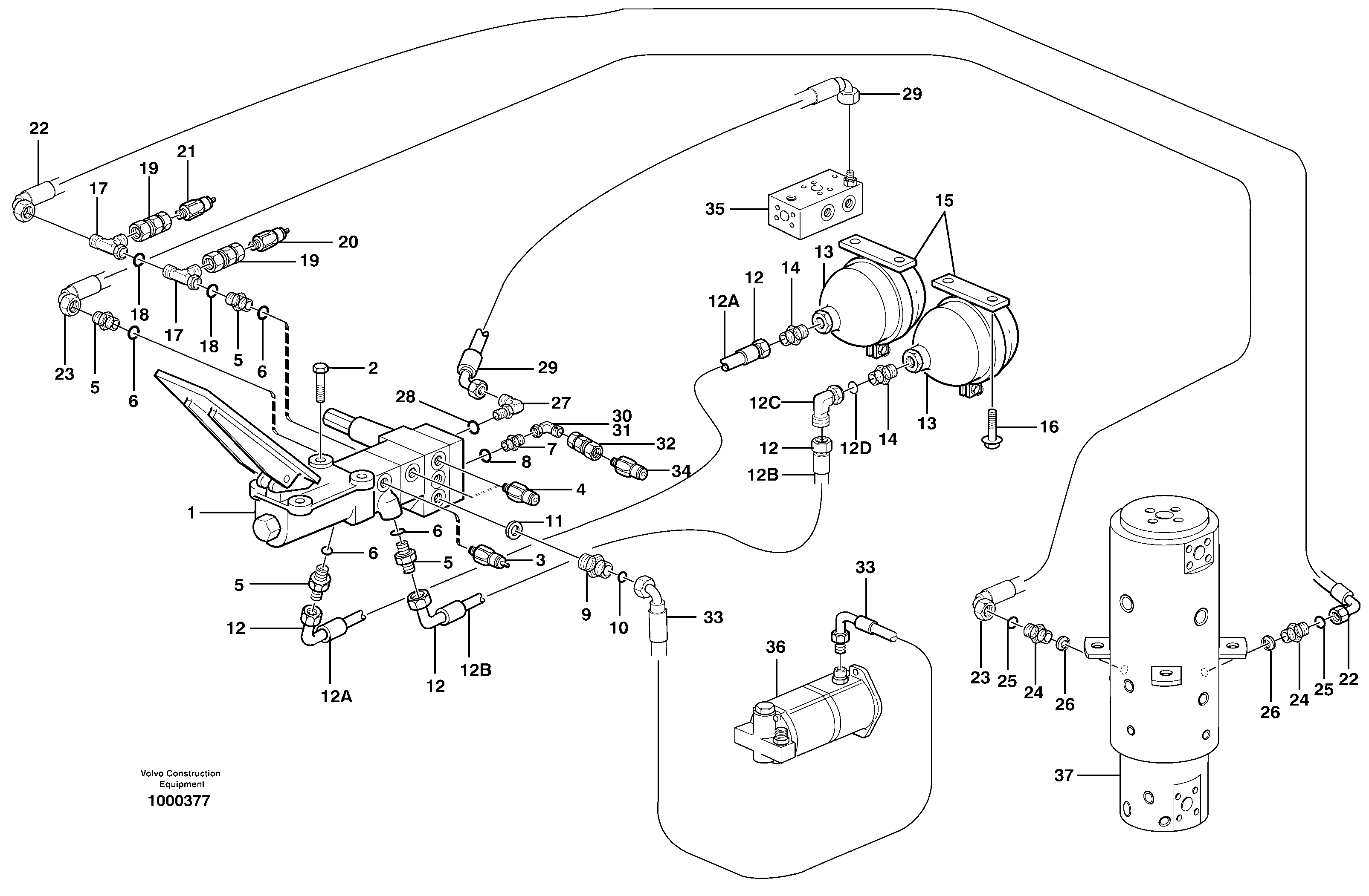 Brake system, superstructure — volvo parts diagram